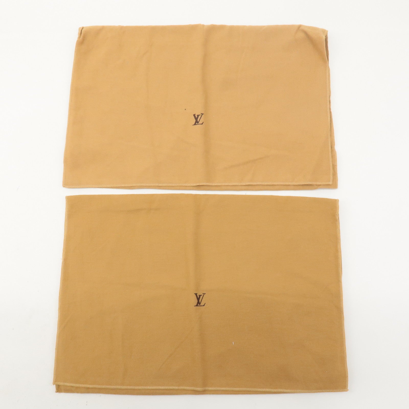 Louis Vuitton Set of 10 Dust Bag Storage Bag Flap Brown Beige