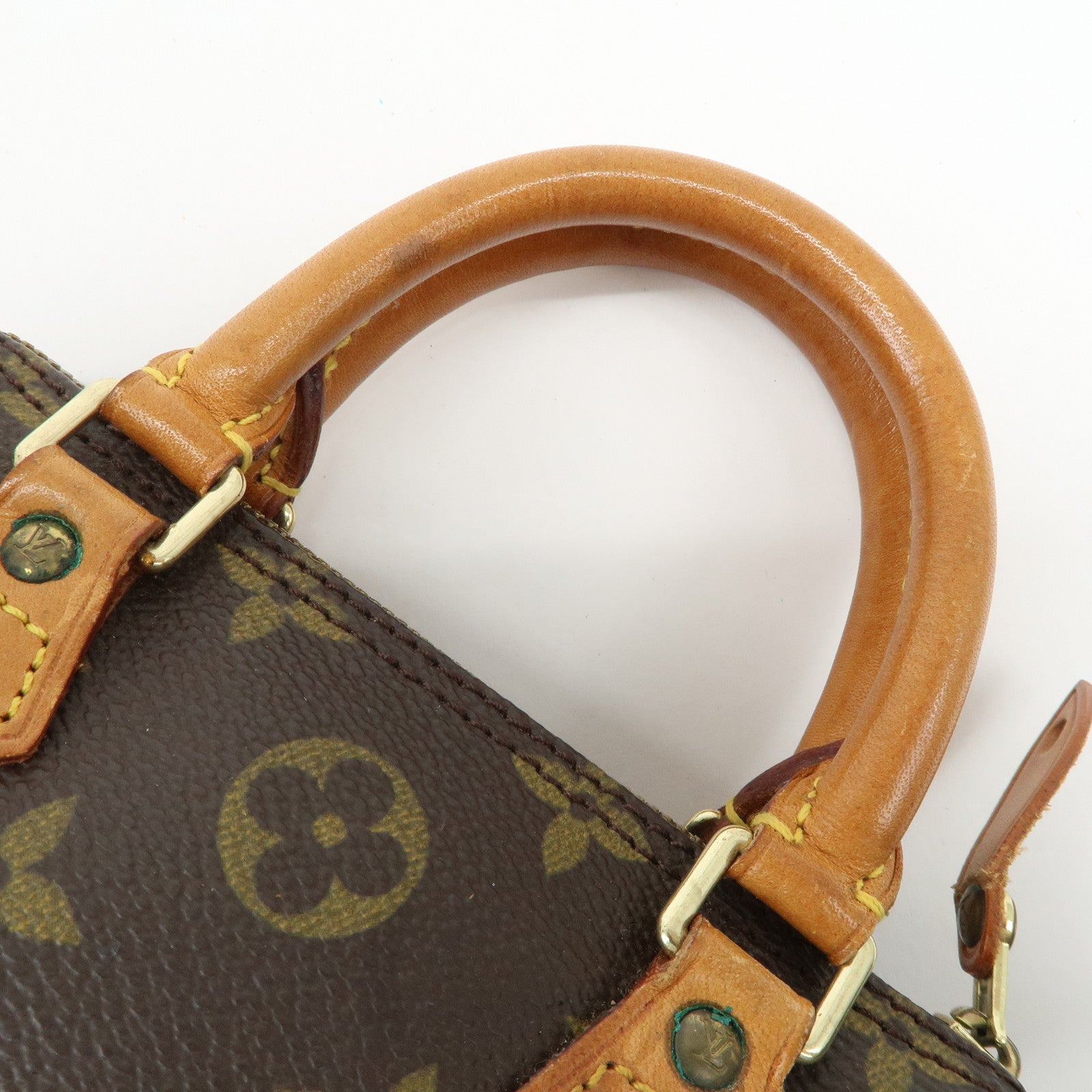 Louis Vuitton Monogram Mini Speedy Hand Bag Brown M41534 Used