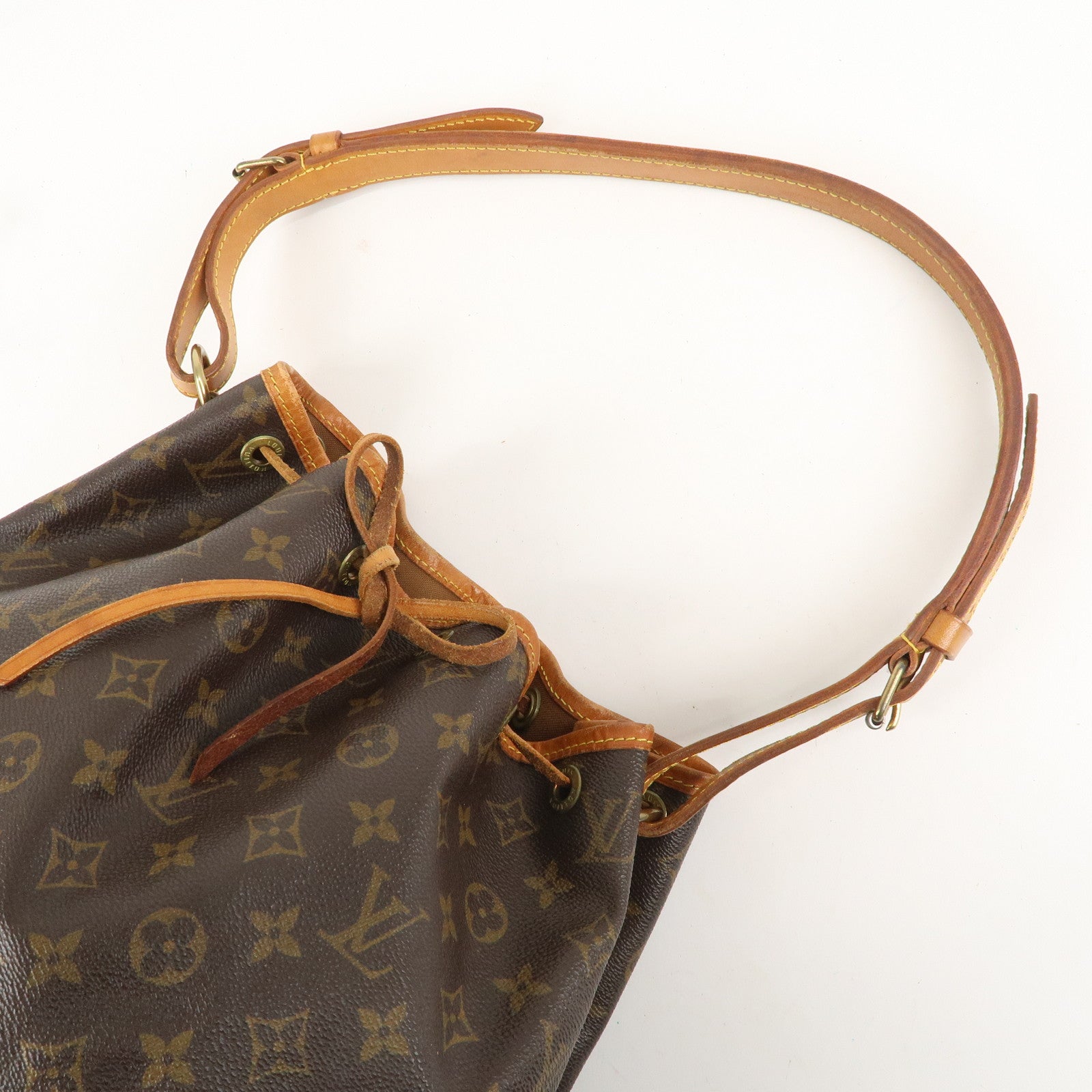 Louis Vuitton Monogram Petit Noe Shoulder Bag Brown M42226