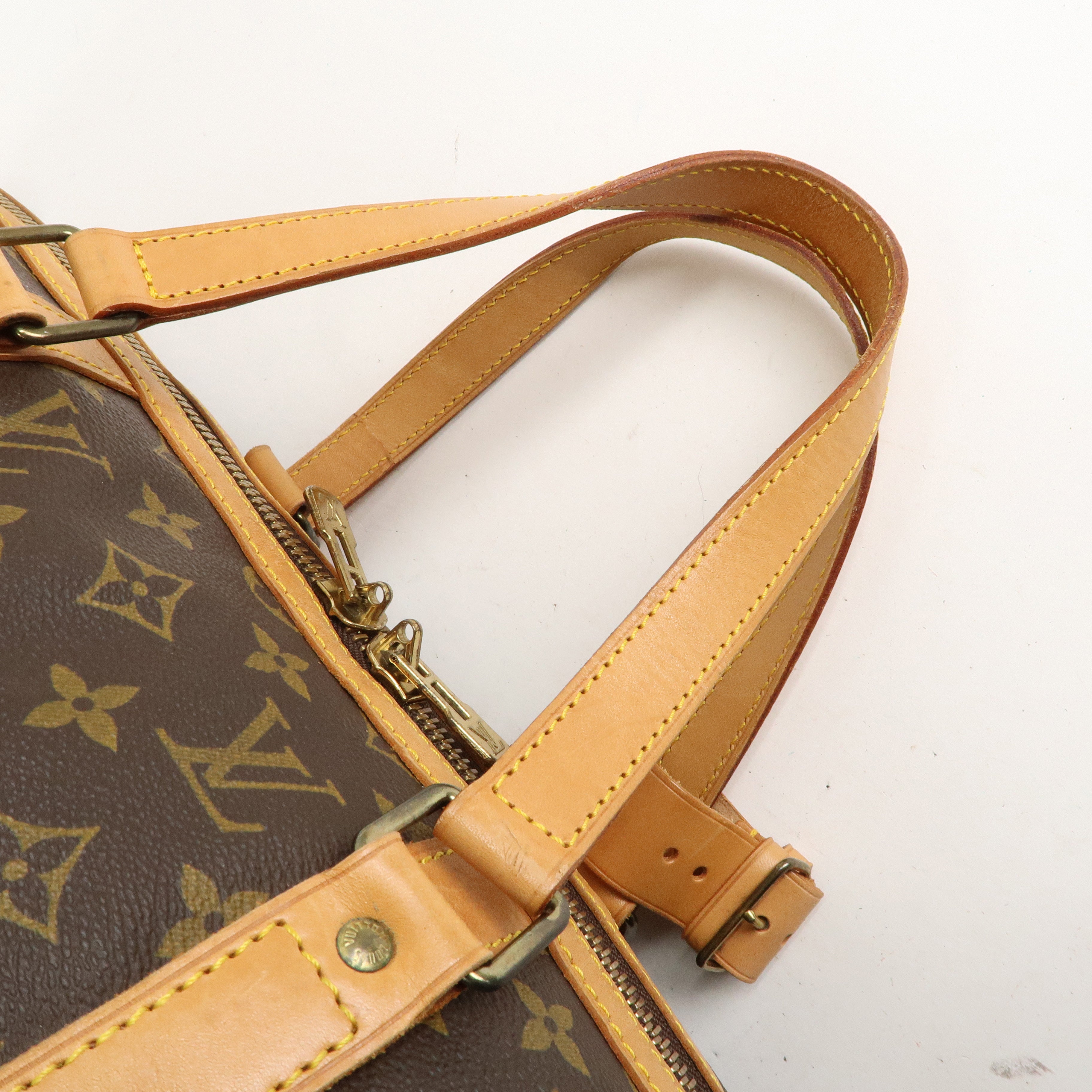 Louis Vuitton Monogram Sac Souple 45 Boston Bag Brown M41624