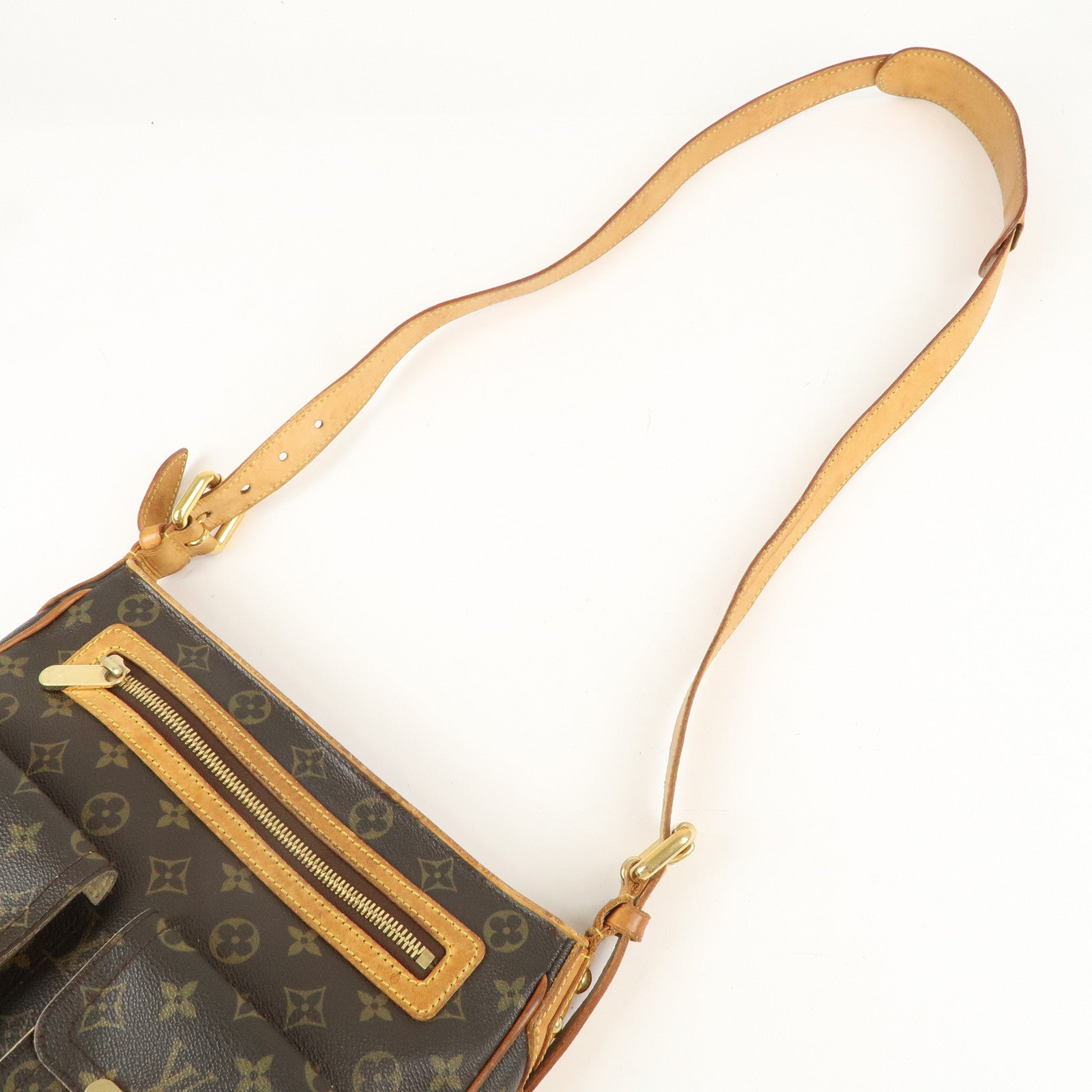 Louis Vuitton Monogram Hudson GM Shoulder Bag M40045