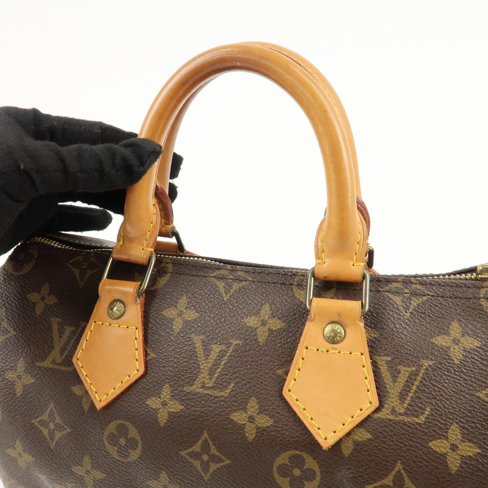 Louis Vuitton Monogram Speedy 25 Hand Bag Boston Bag M41528 Used