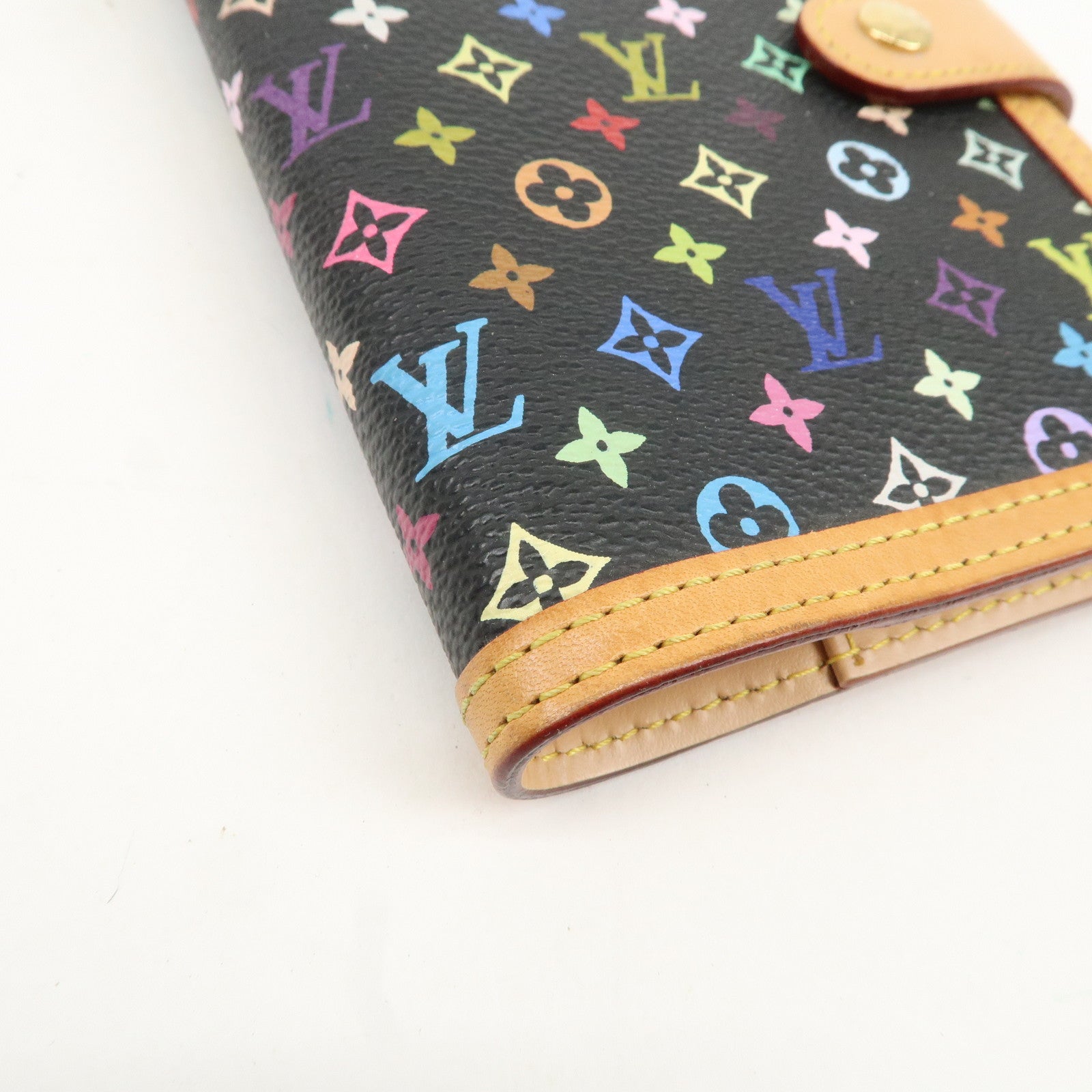 Louis Vuitton Monogram Multi Color Agenda PM Planner Cover R20895 Used