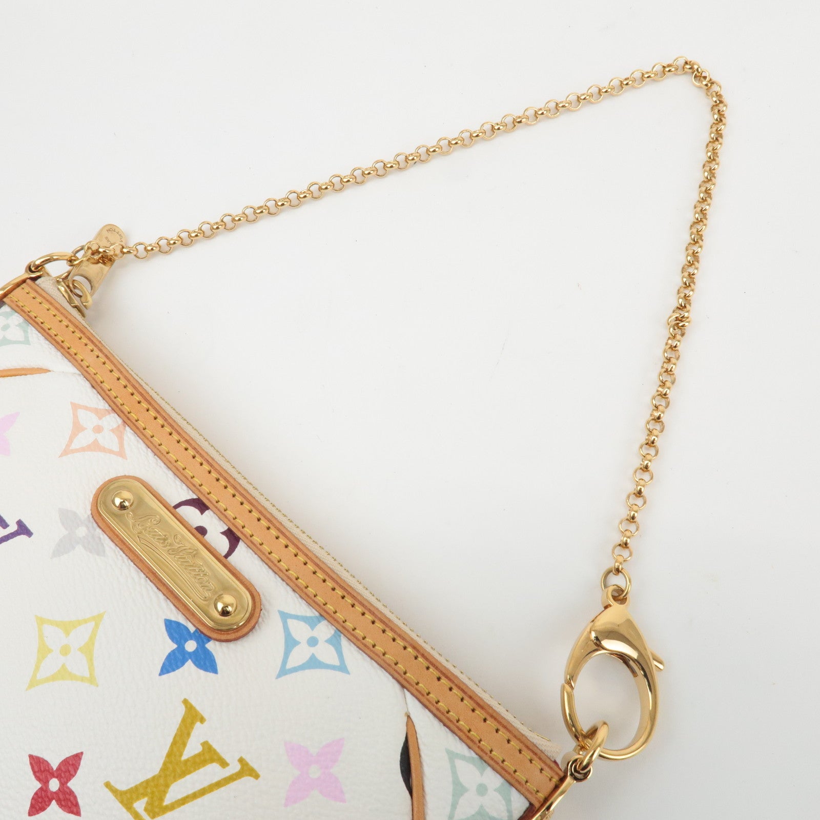 Louis Vuitton Monogram Multicolor Pochette Milla MM Blanc M60096