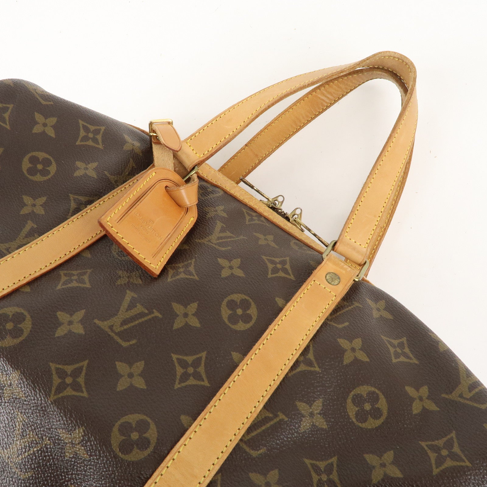 Louis Vuitton Monogram Sac Souple 35 Boston Bag Brown M41626