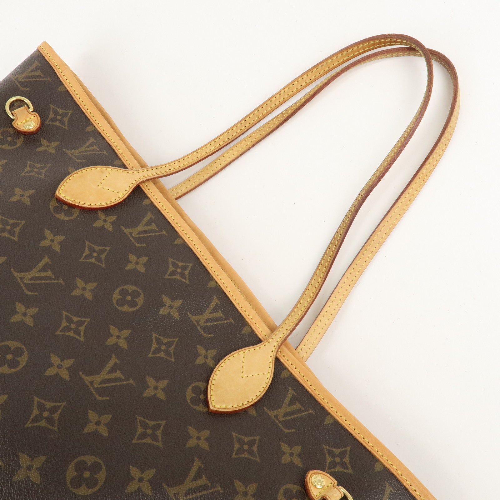 Louis Vuitton Monogram Neverfull MM Tote Bag Brown M40156 Used