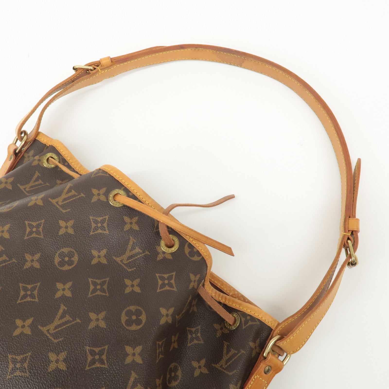 Louis Vuitton Monogram Noe Shoulder Bag Hand Bag Brown M42224 Used