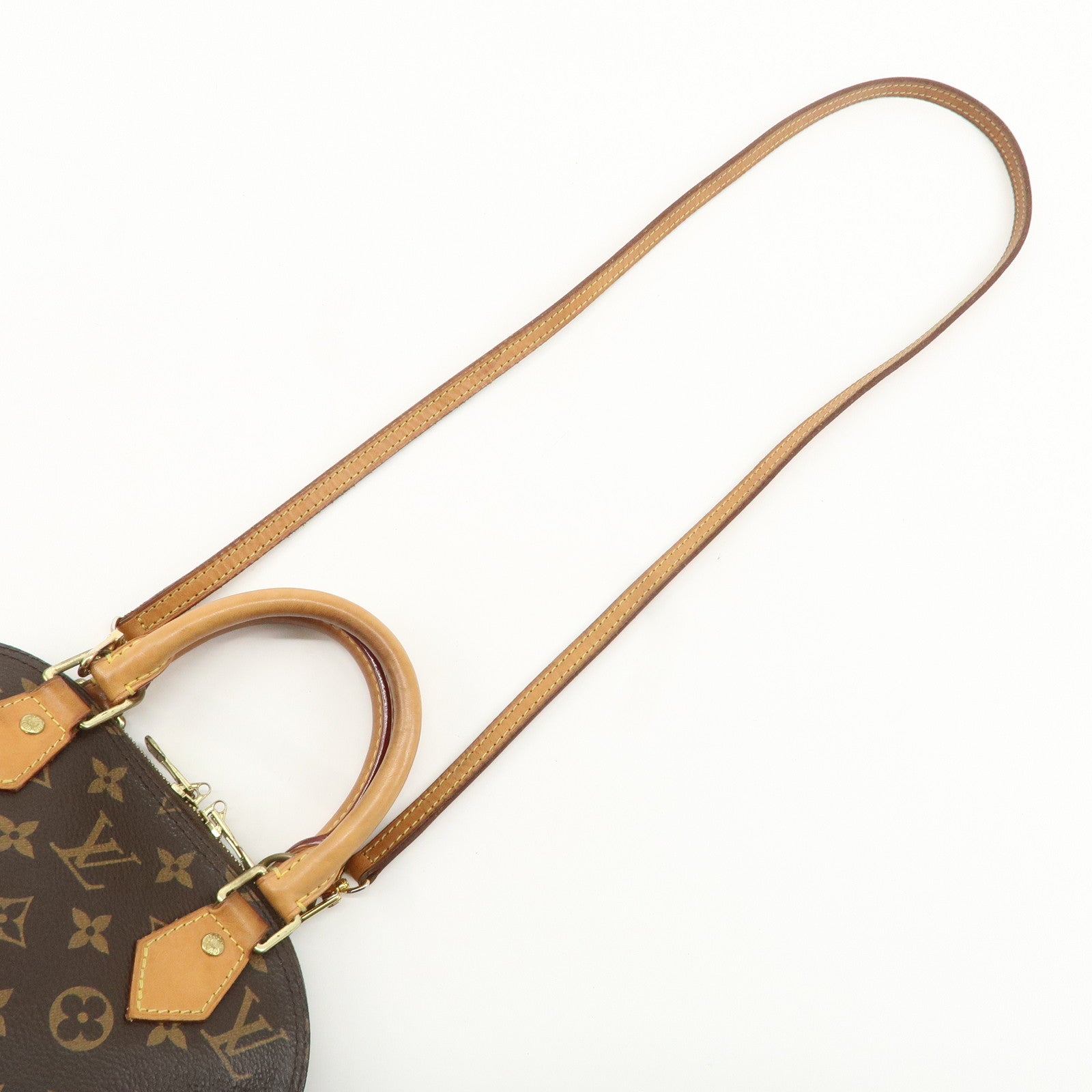 Louis Vuitton Monogram Alma BB 2Way Hand Bag Brown M53152 Used