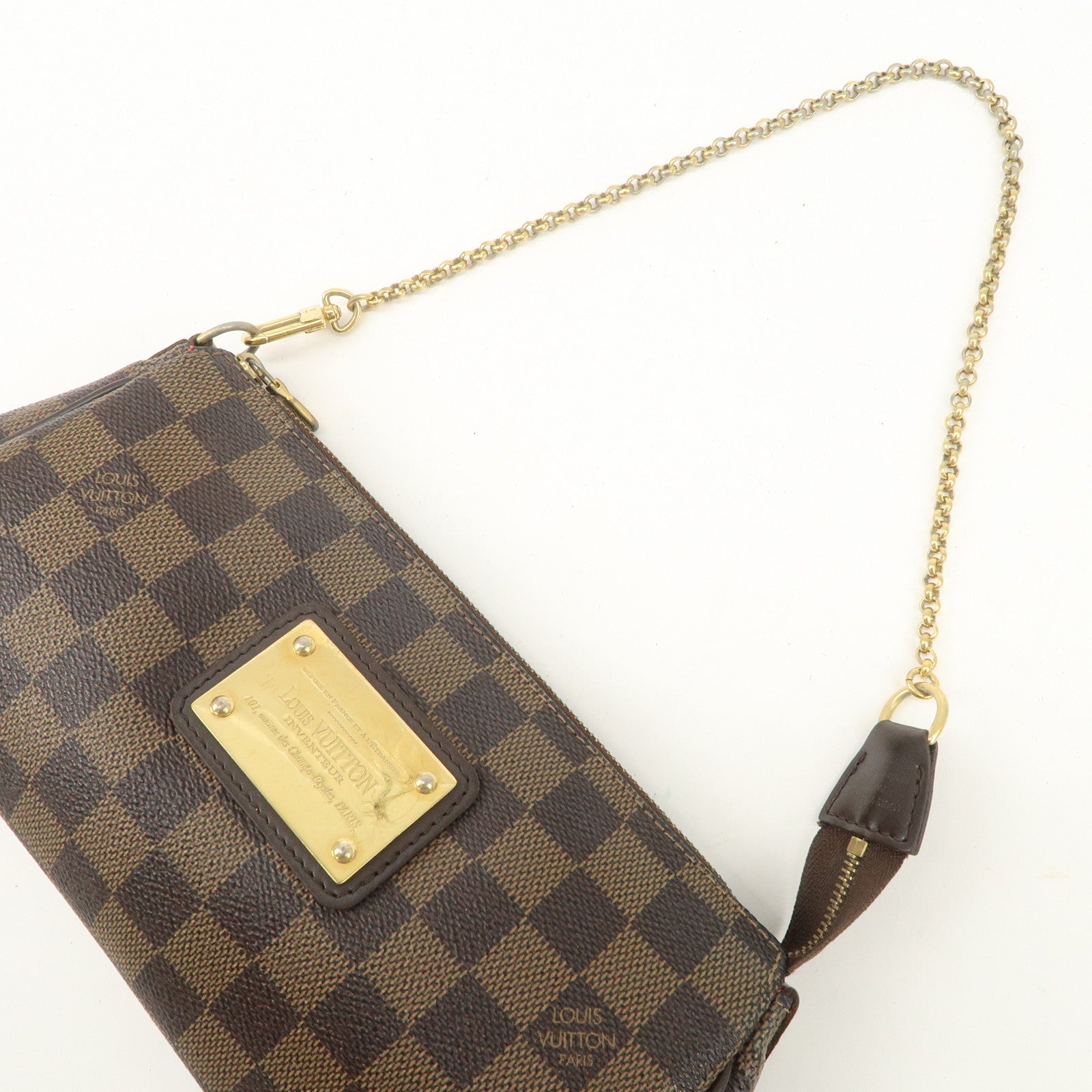 Louis Vuitton Damier Eva 2Way Hand Bag Shoulder Bag N55213 Used