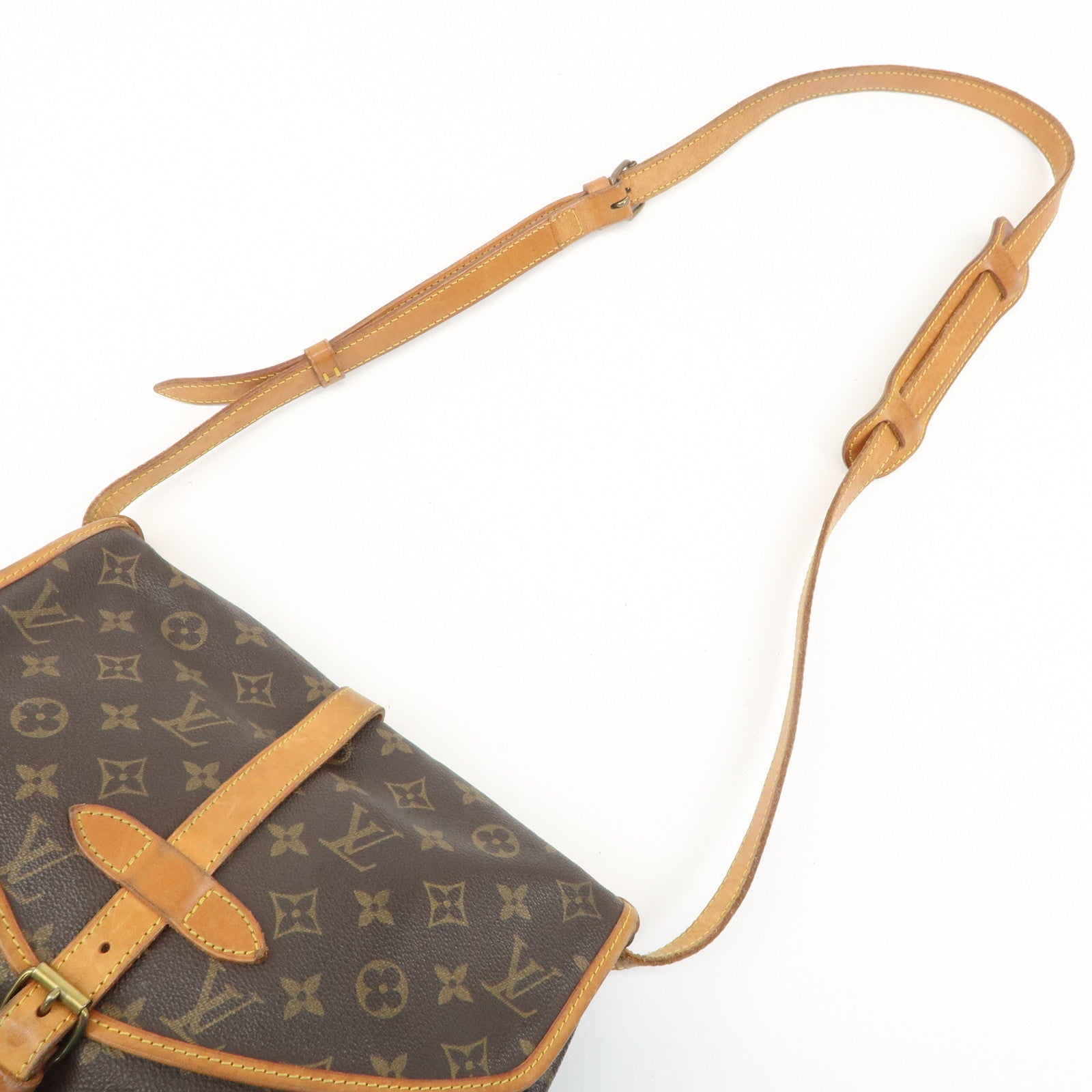 Louis Vuitton Monogram Saumur 30 Crossbody Bag Brown M42256 Used