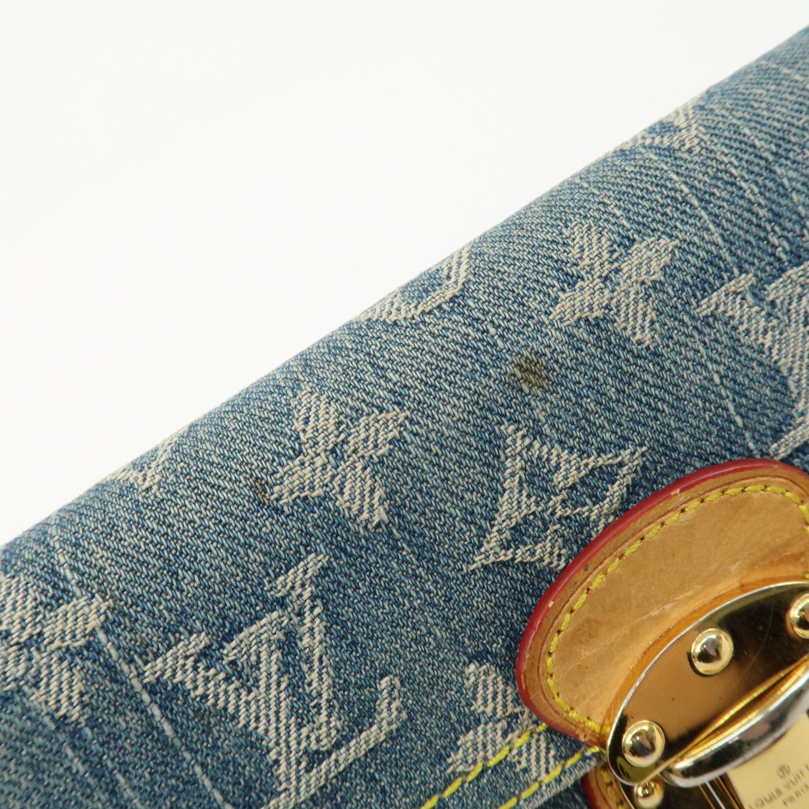 Louis Vuitton Monogram Denim Portefeuille Amelia Wallet M95511 Used