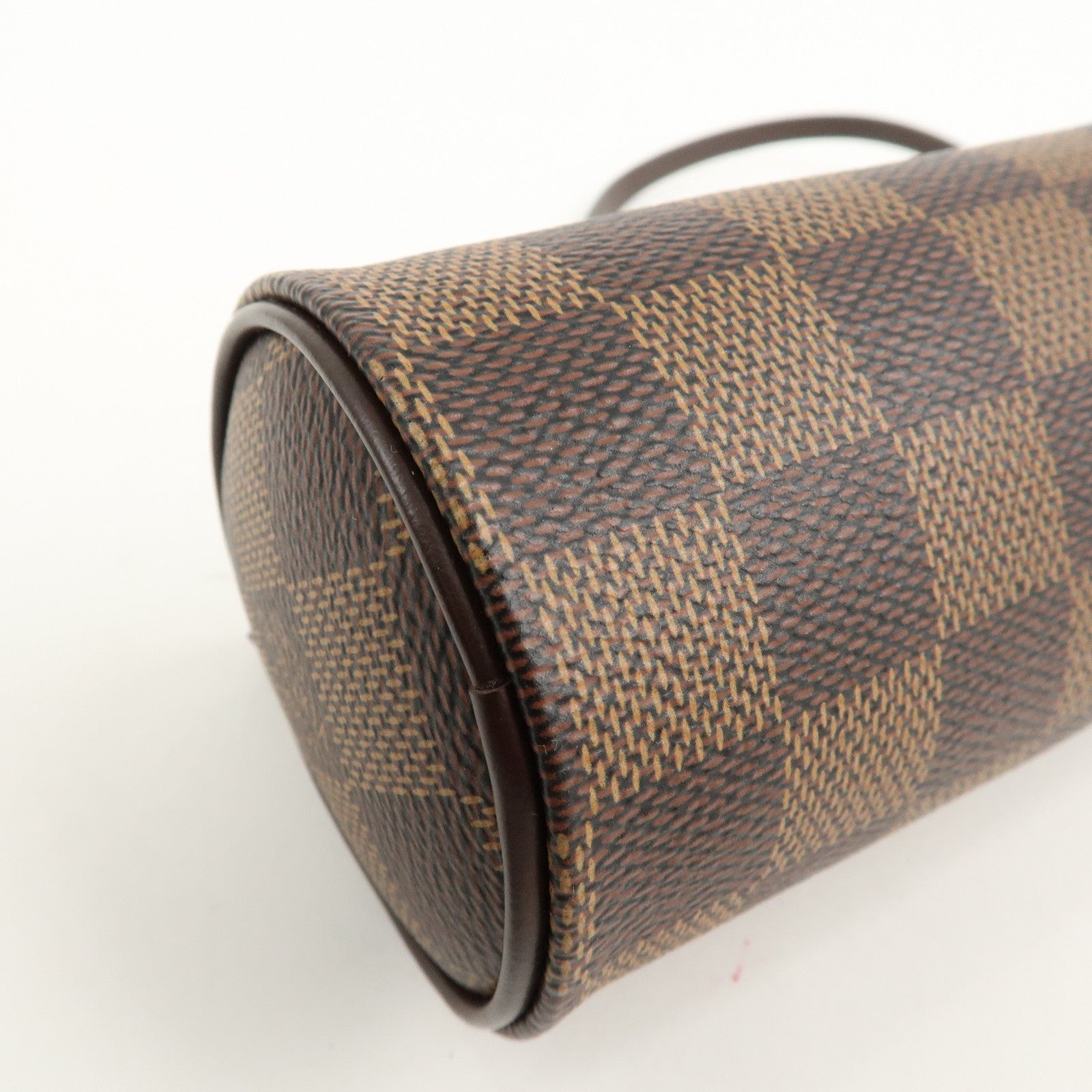 Louis Vuitton Damier Ebene Mini Pouch for Papillon Bag Brown Used