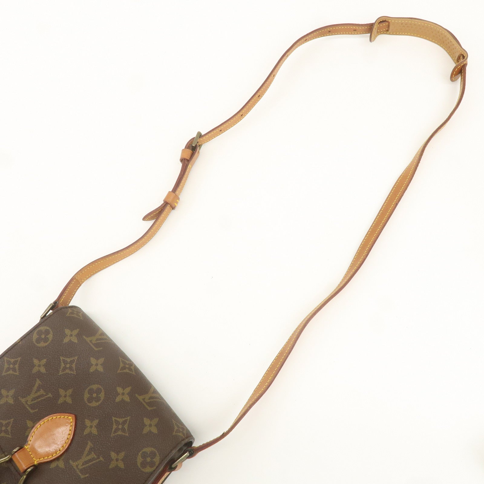 Louis Vuitton Monogram Saint Cloud MM Shoulder Bag Brown M51243