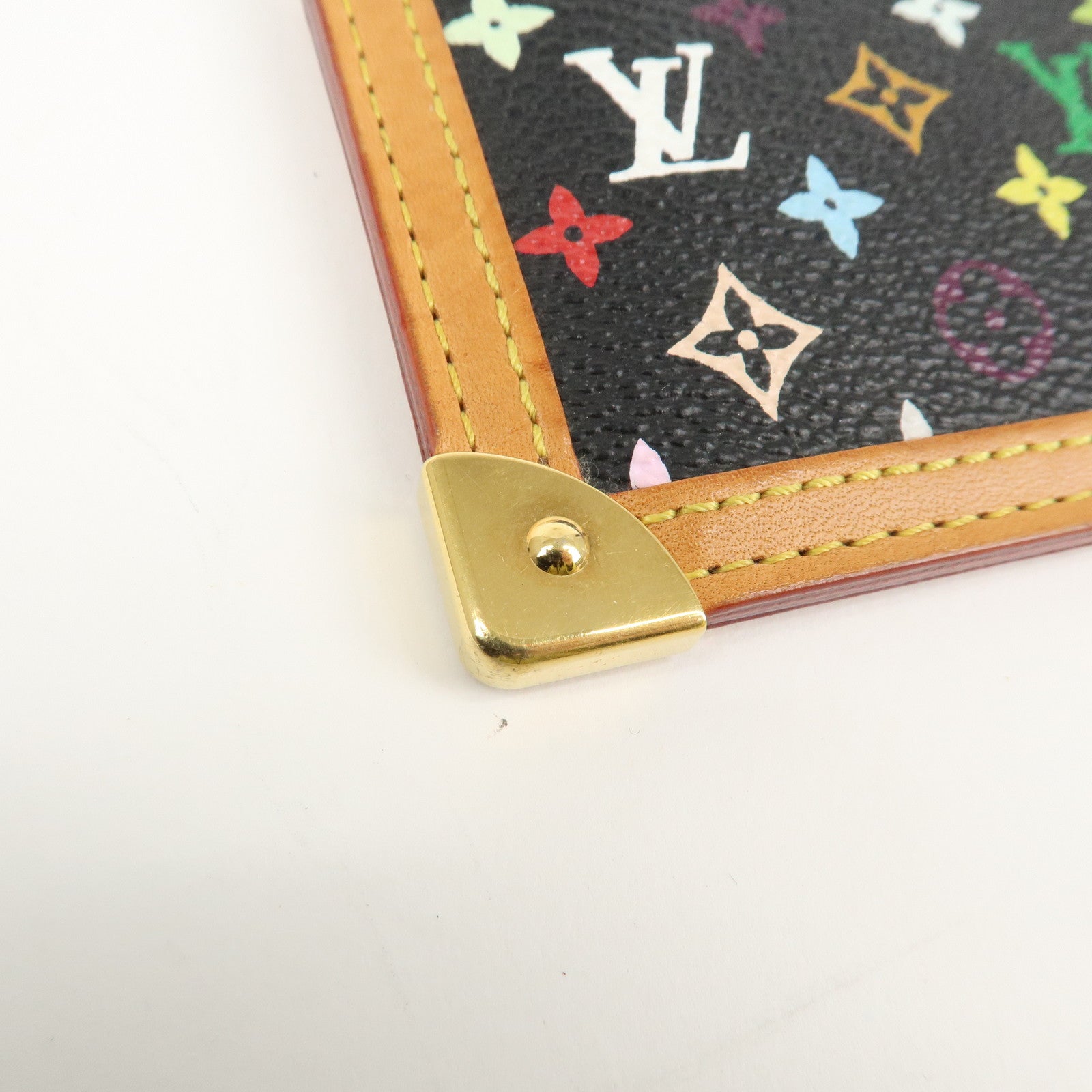 Louis Vuitton Monogram Multicolor Pochette Cles Noir M92654