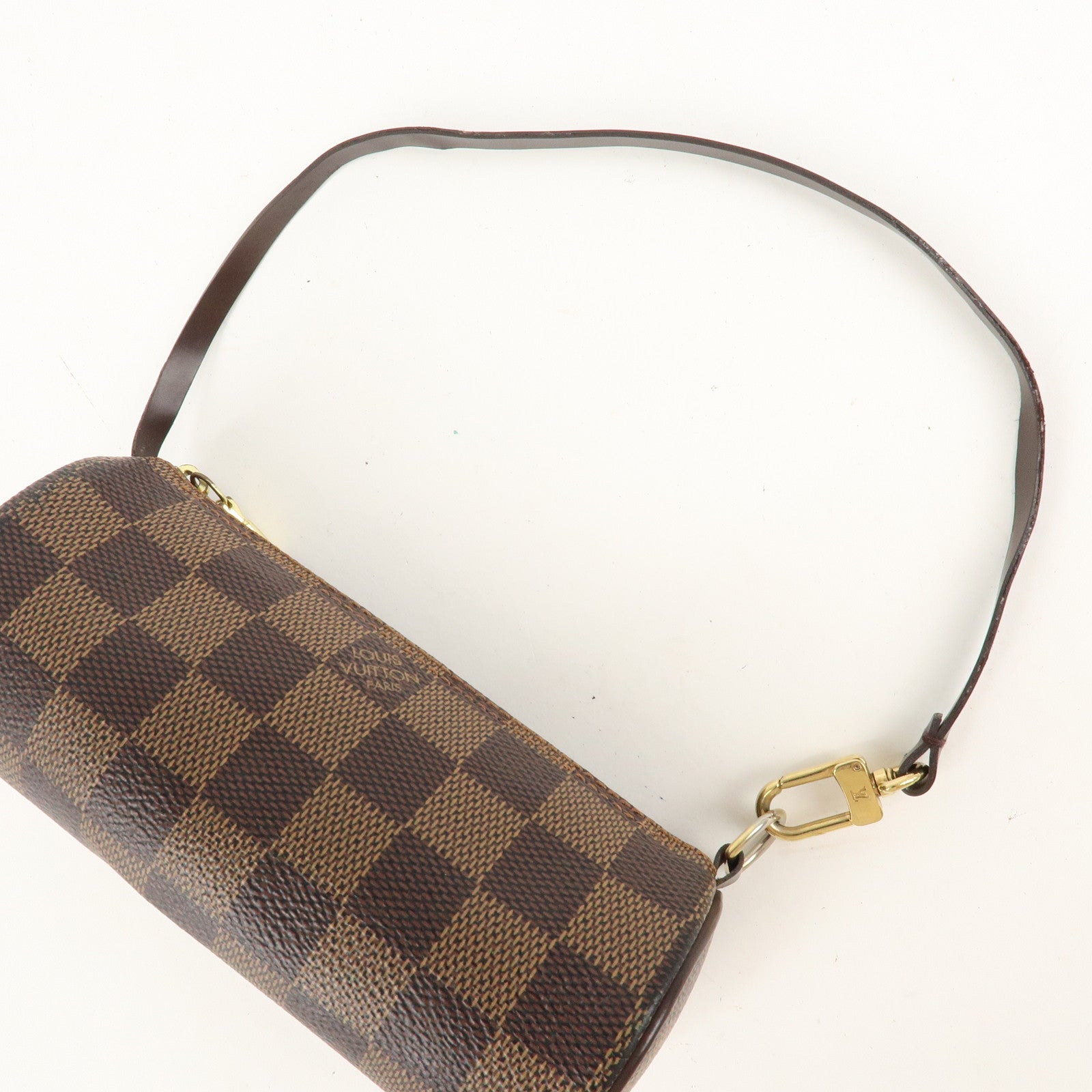 Louis Vuitton Damier Ebene Pouch For Papillon Bag Brown Used