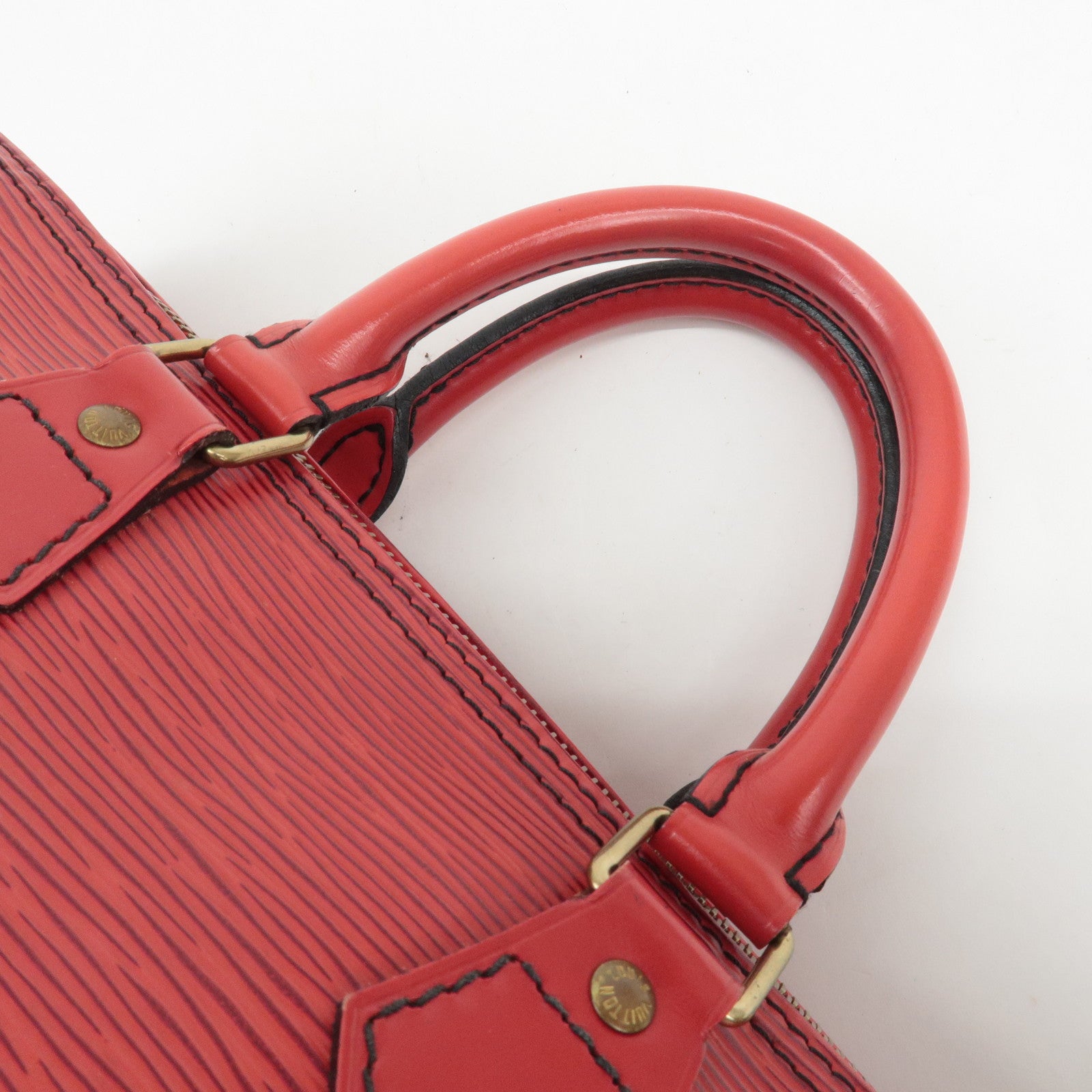 Louis Vuitton Epi Speedy 25 Hand Bag Castilian Red M43017 Used