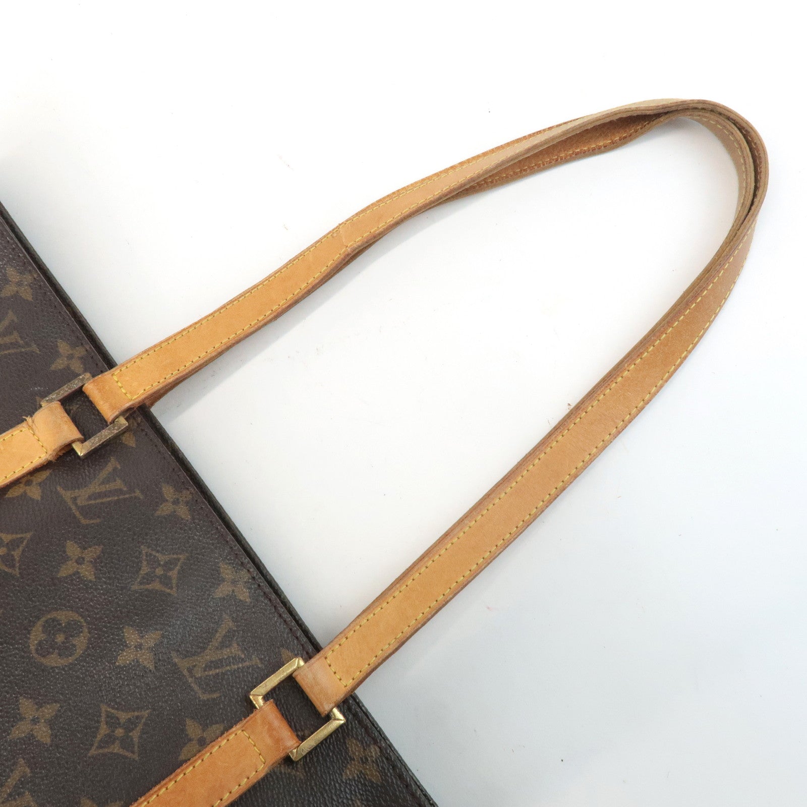 Louis Vuitton Monogram Luco Tote Bag Hand Bag Brown M51155 Used