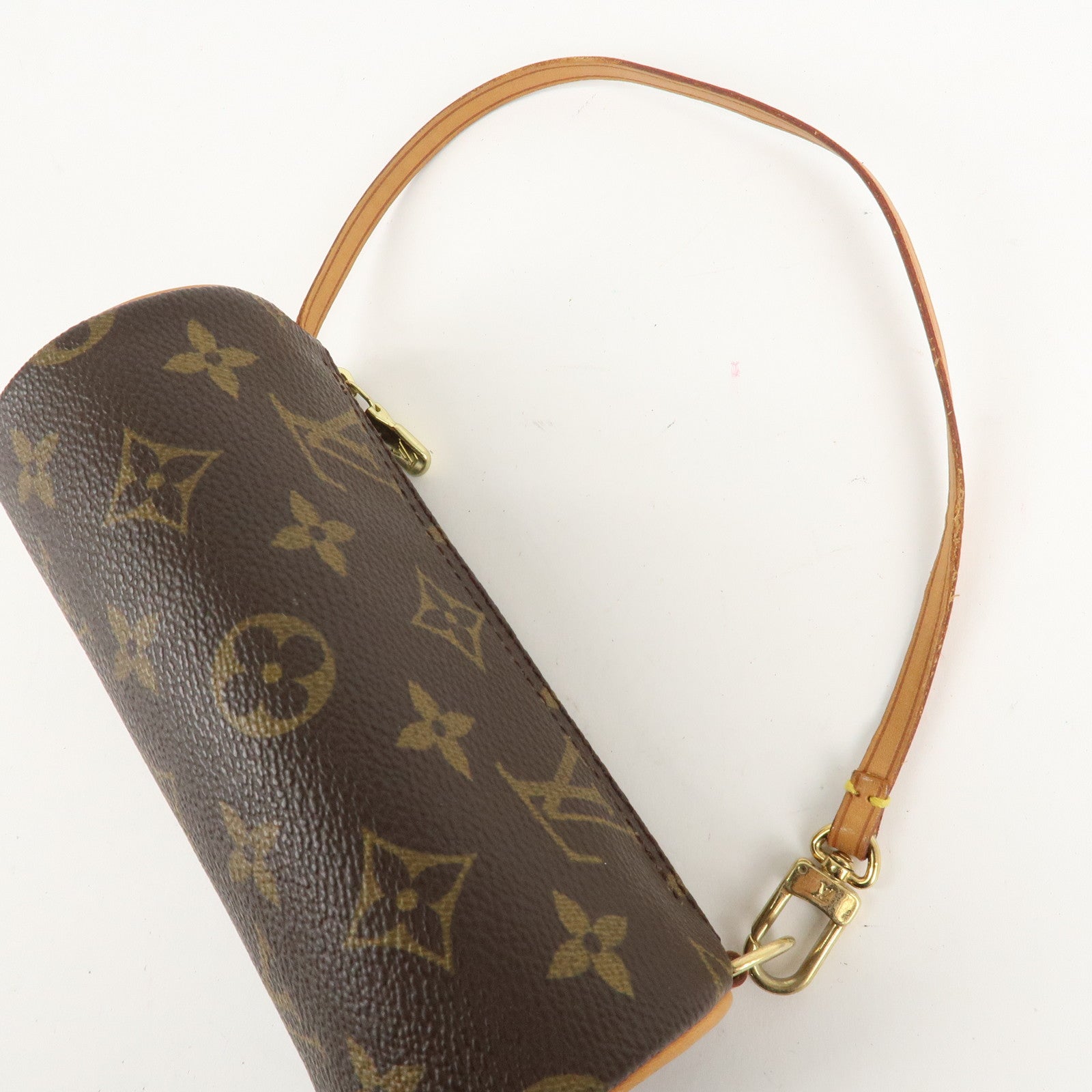 Louis Vuitton Monogram Mini Pouch for Papillon Bag New Style Brown Used