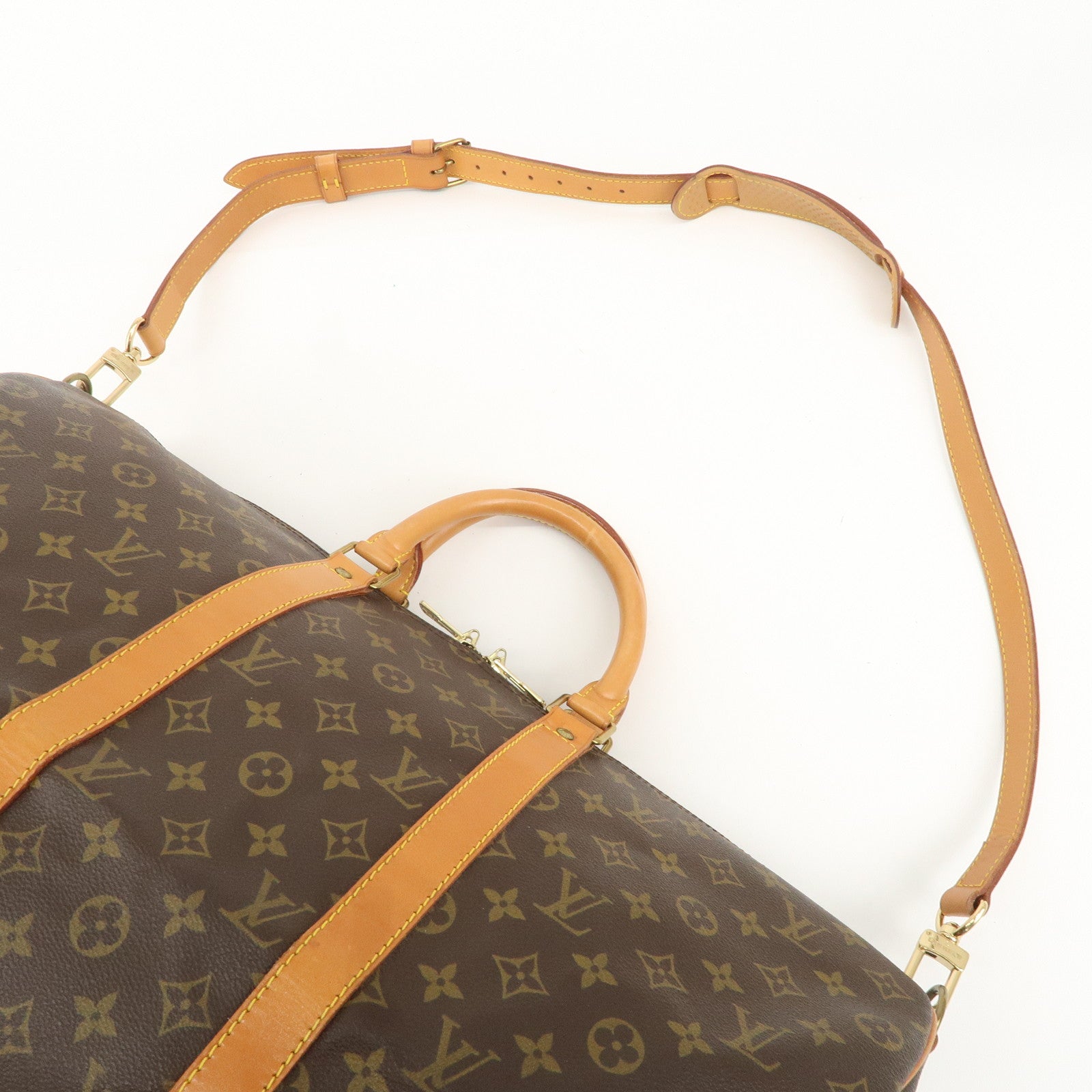 Louis Vuitton Monogram Keep All Bandouliere 50 Boston Bag M41416 Used