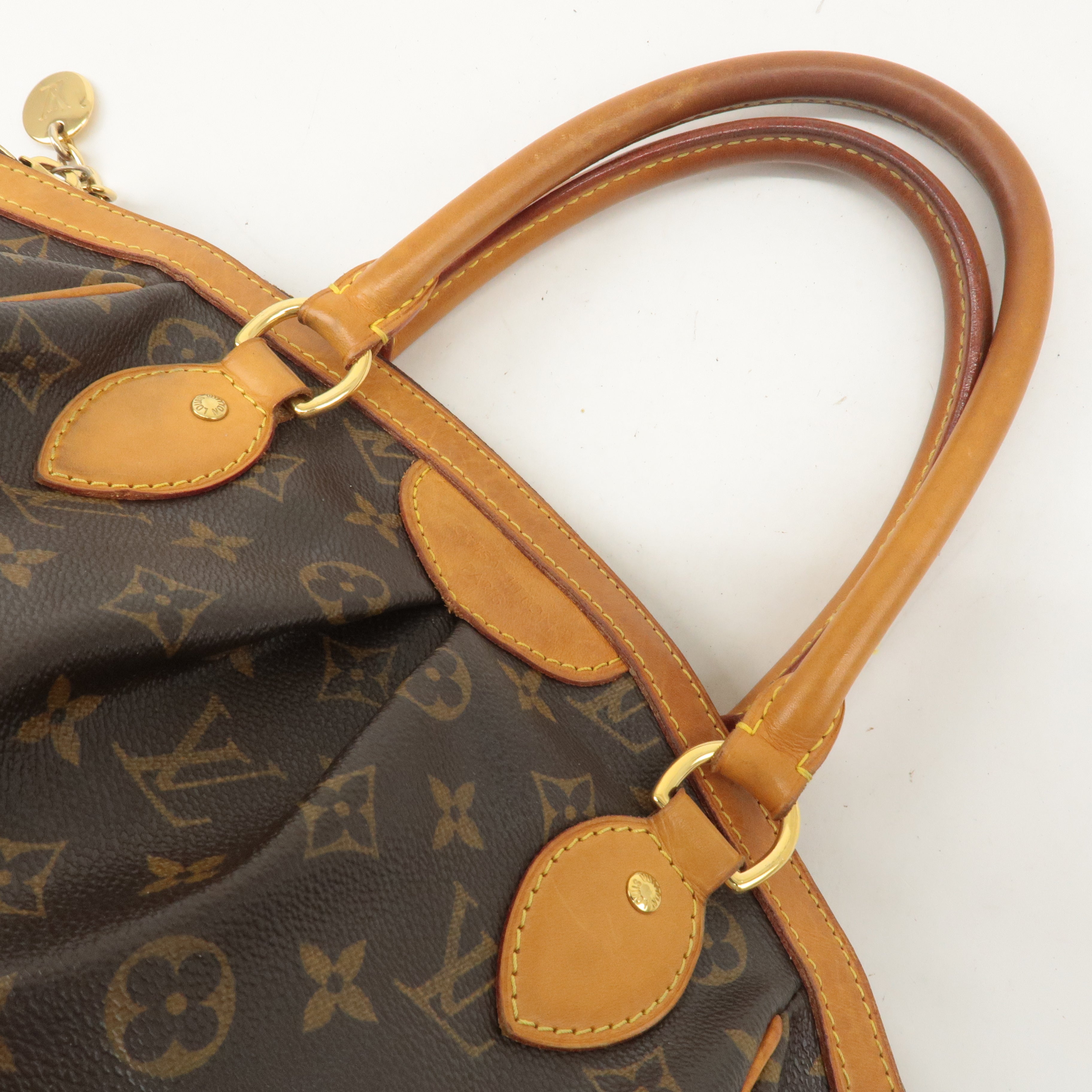 Louis Vuitton Monogram Tivoli PM Hand Bag Brown M40143