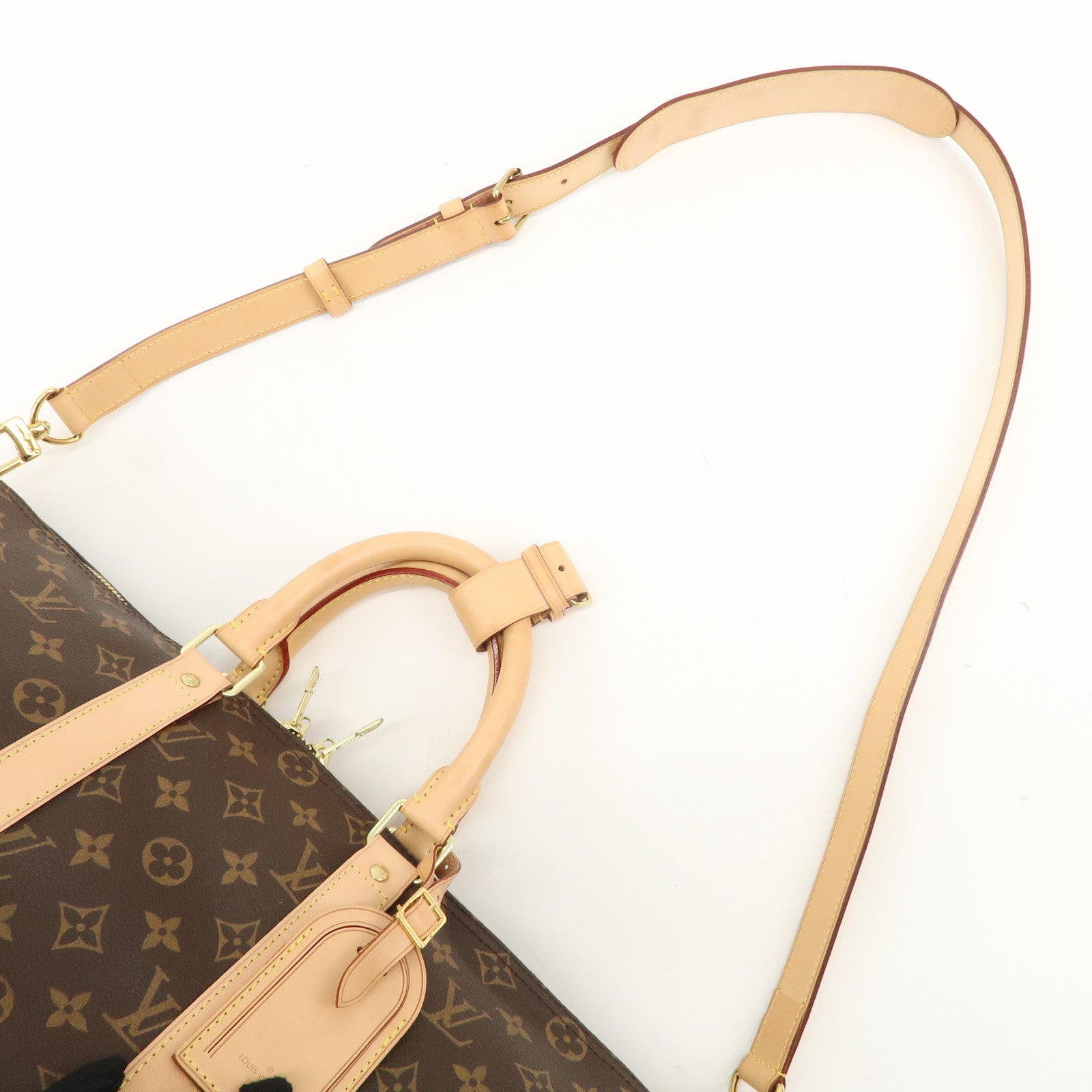 Louis Vuitton Monogram Keep All Bandouliere 45 Boston Bag M41418 Used