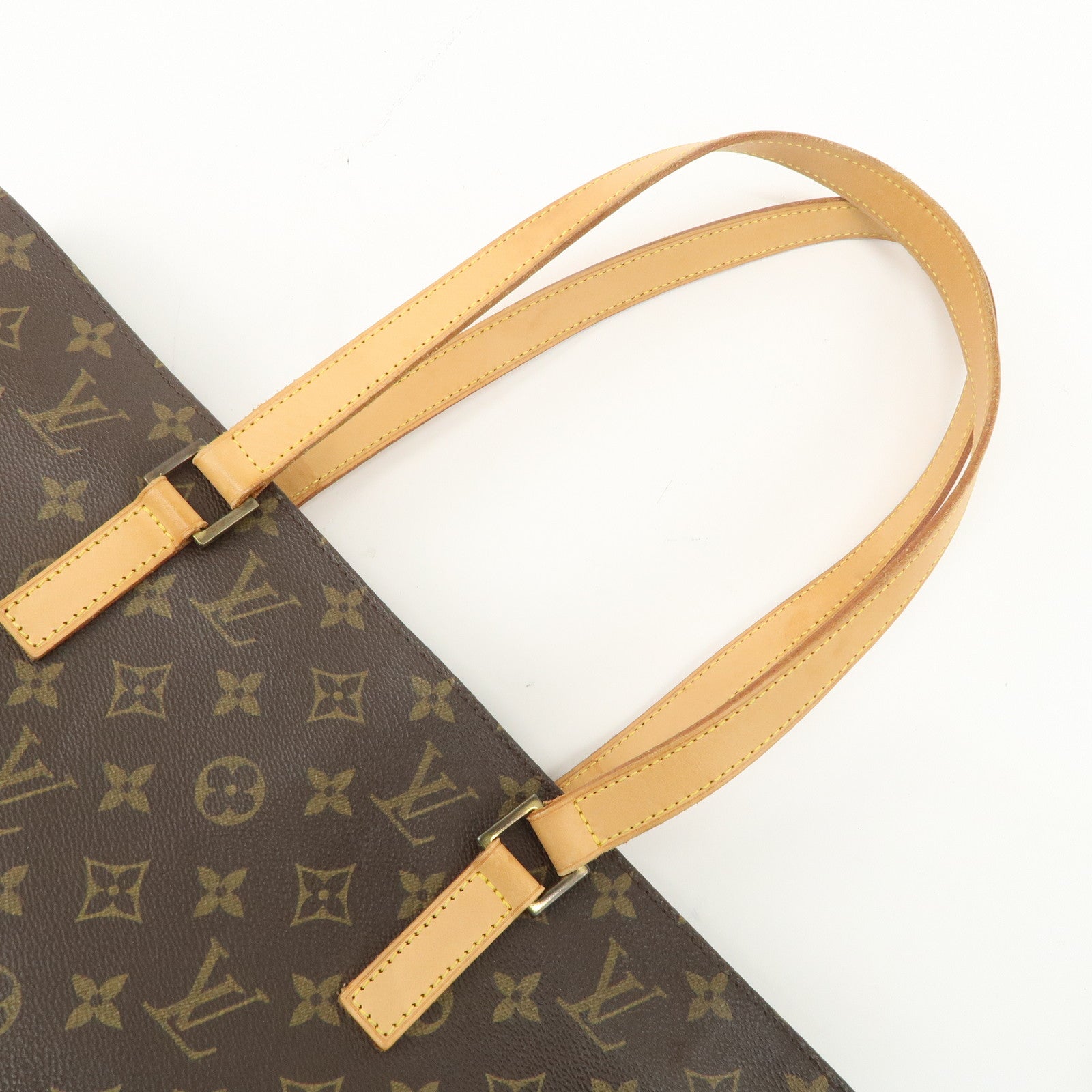 Louis Vuitton Monogram Luco Tote Bag Hand Bag Brown M51155 Used