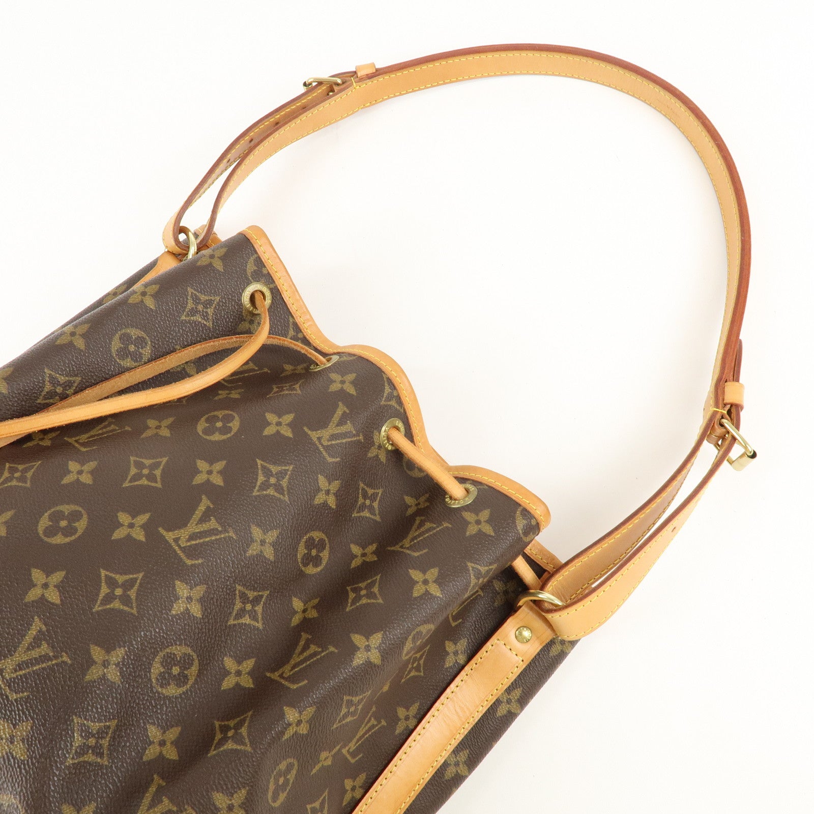 Louis Vuitton Monogram Noe Shoulder Bag Hand Bag Brown M42224 Used