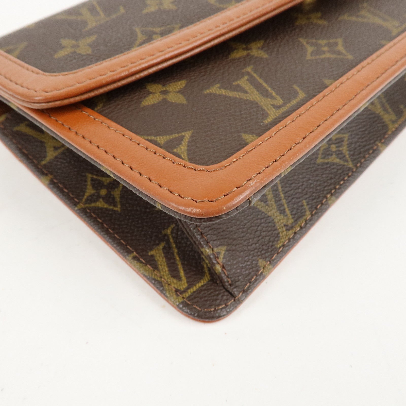 Louis Vuitton Monogram Pochette Damme PM Clutch Bag M51812 Used