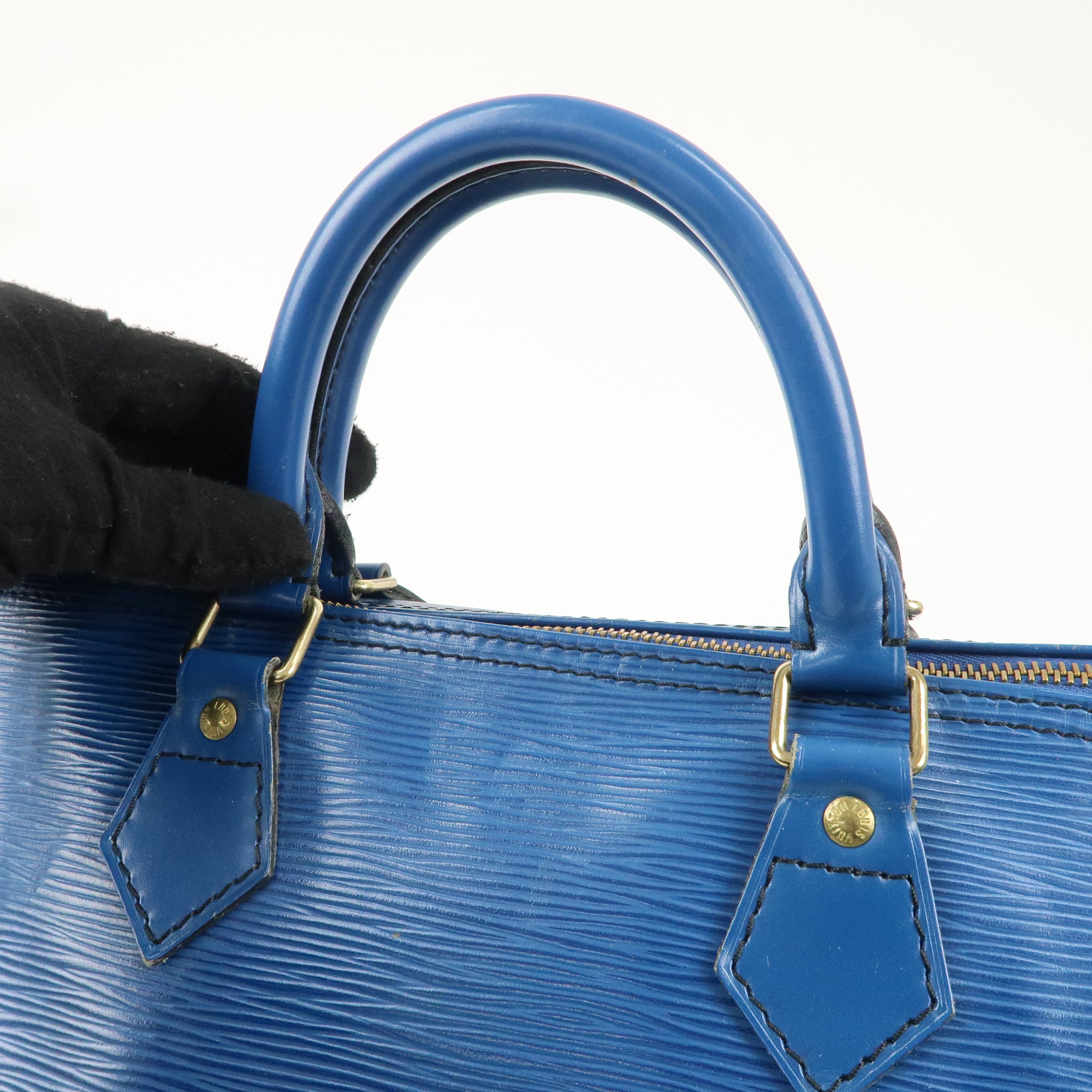 Louis Vuitton Epi Speedy 30 Hand Boston Bag Toledo Blue M43005