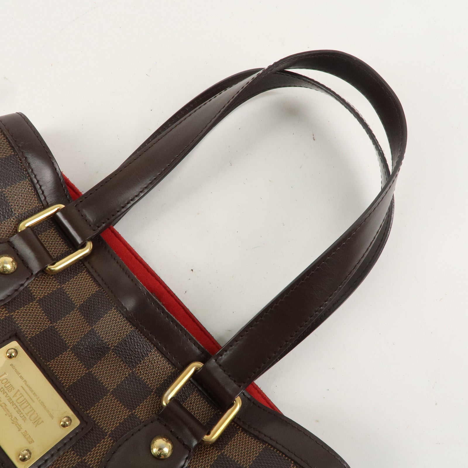 Louis Vuitton Damier Ebene Hampstead PM Hand Bag Tote Bag N51205