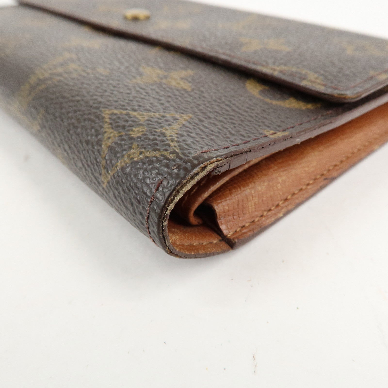 Louis Vuitton Monogram Set of 2 Long Wallet M61215 M61820 Used