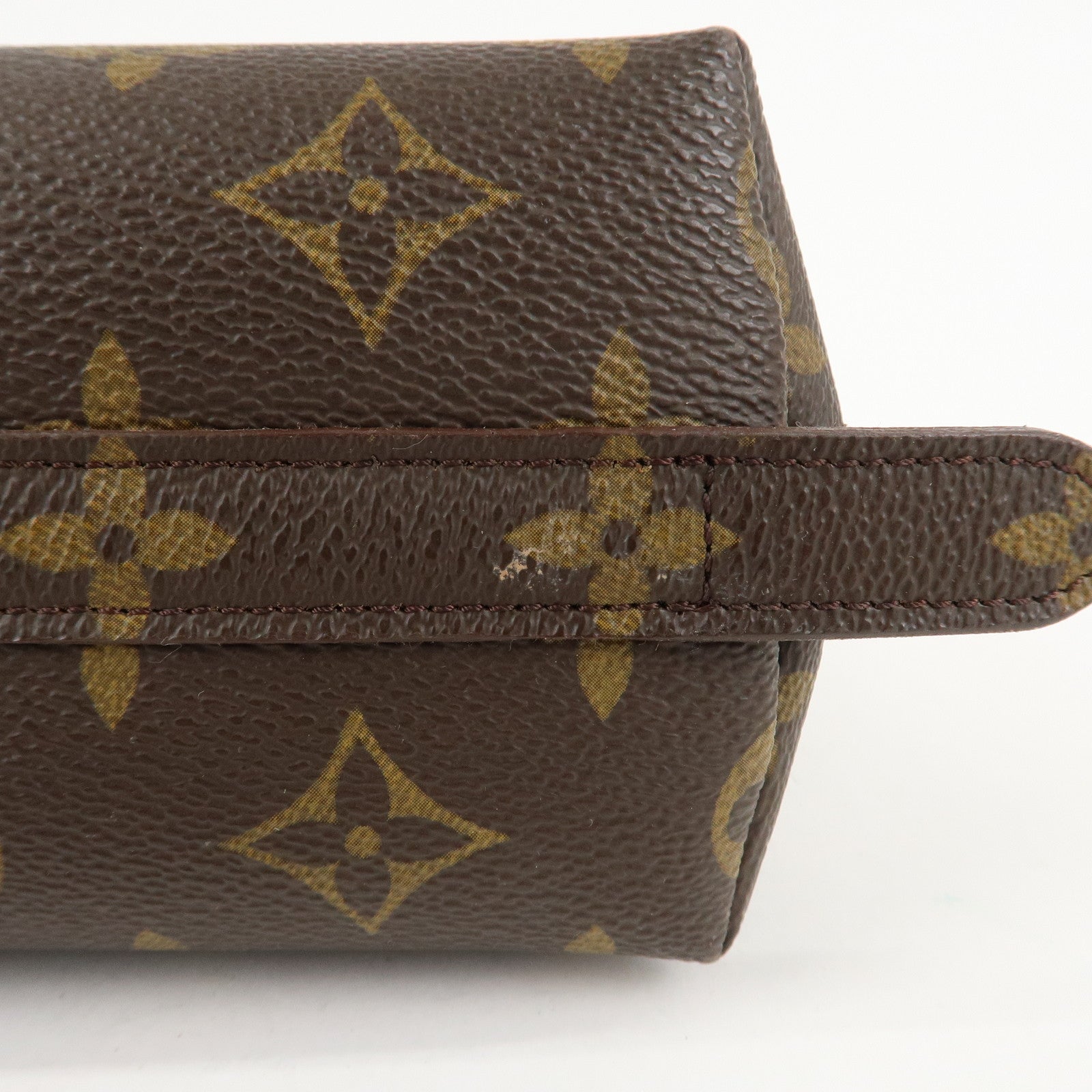 Louis Vuitton Monogram Trousse Demi Ronde Pouch M47520 Used