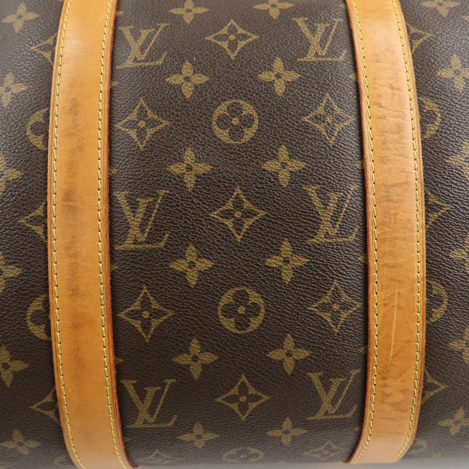 Louis Vuitton Keep All Bandouliere 50 Boston Bag Brown M41416