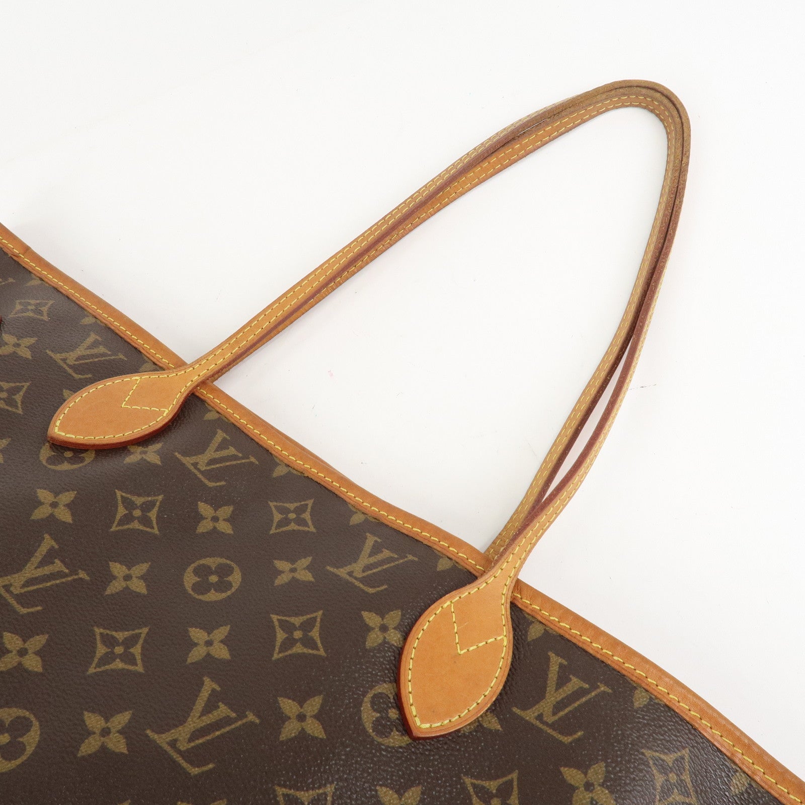 Louis Vuitton Monogram Neverfull MM Tote Bag Fuchisia M40996 Used