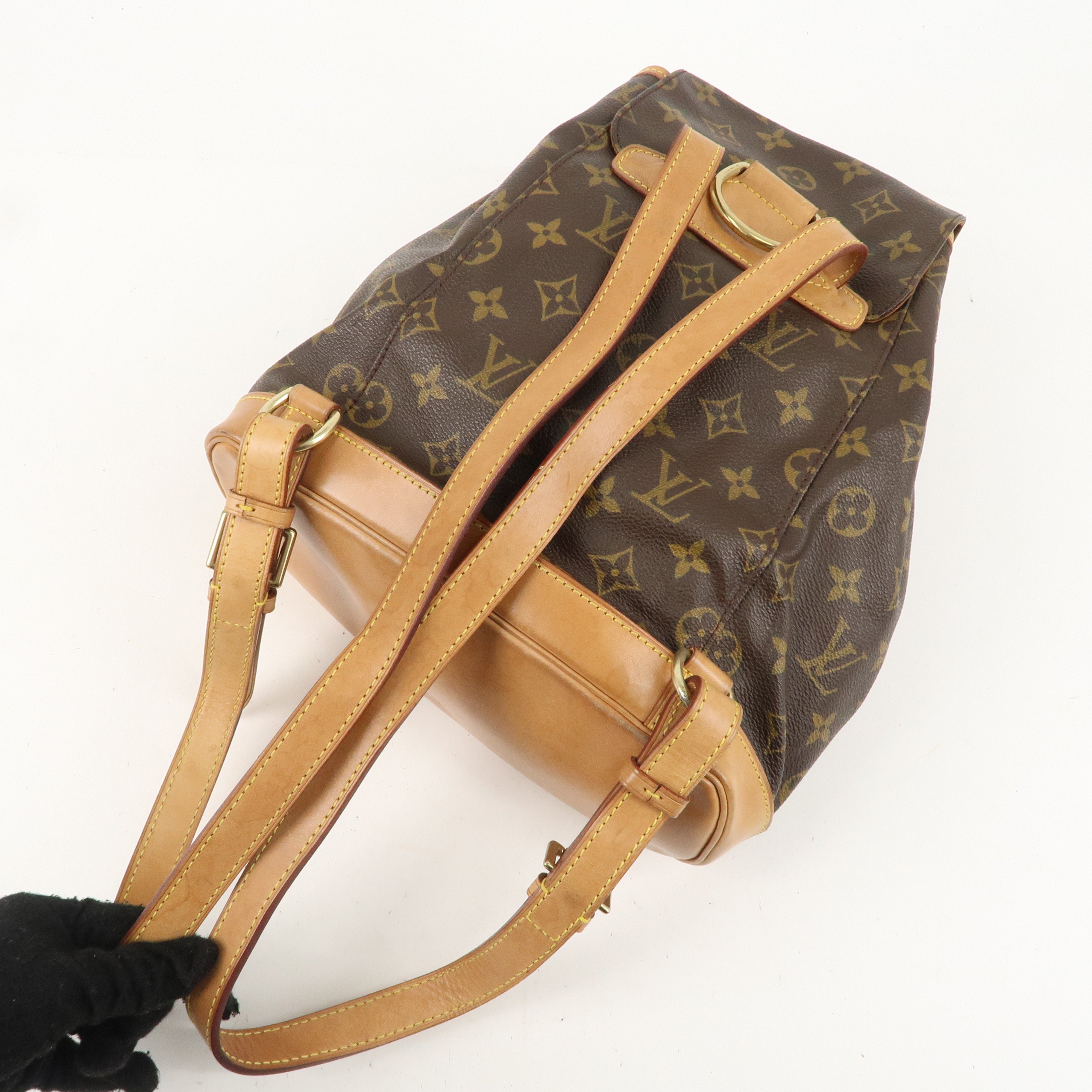 Louis Vuitton Monogram Montsouris MM Back Pack Backpack  M51136