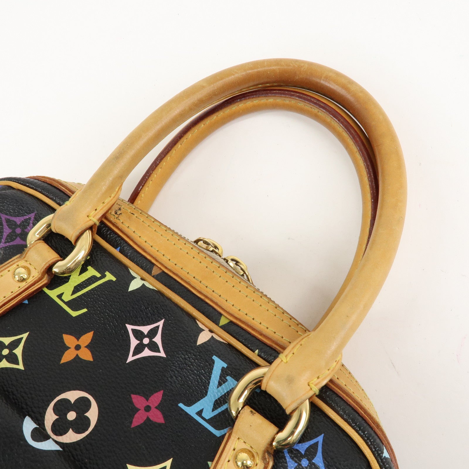 Louis Vuitton Monogram Multi Color Priscilla Hand Bag Noir M40097 Used