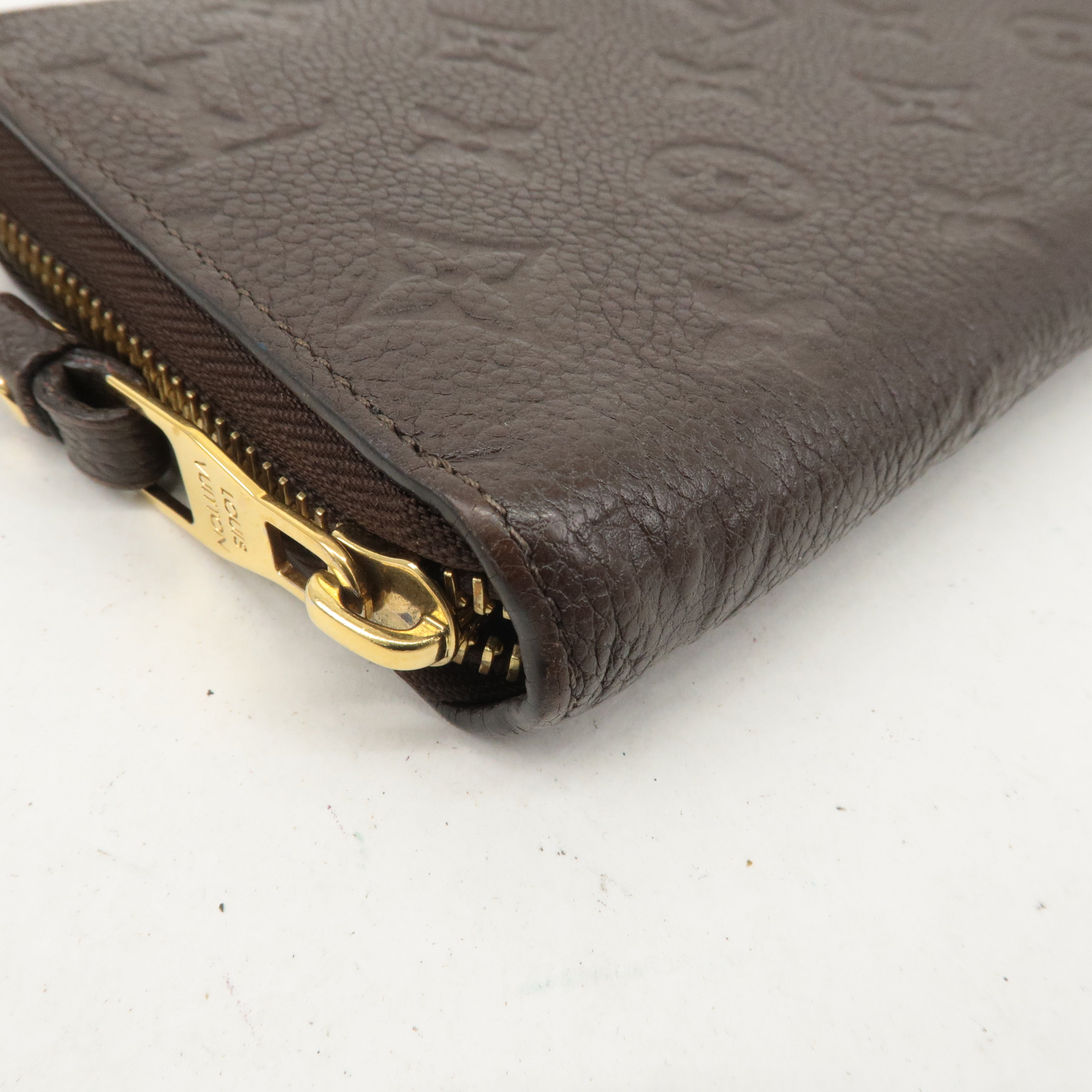 Louis Vuitton Monogram Empreinte Zippy Wallet Terre Brown M60548