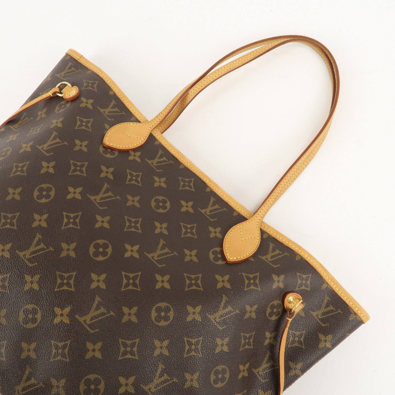 Louis Vuitton Monogram Neverfull MM Tote Bag Brown M40156