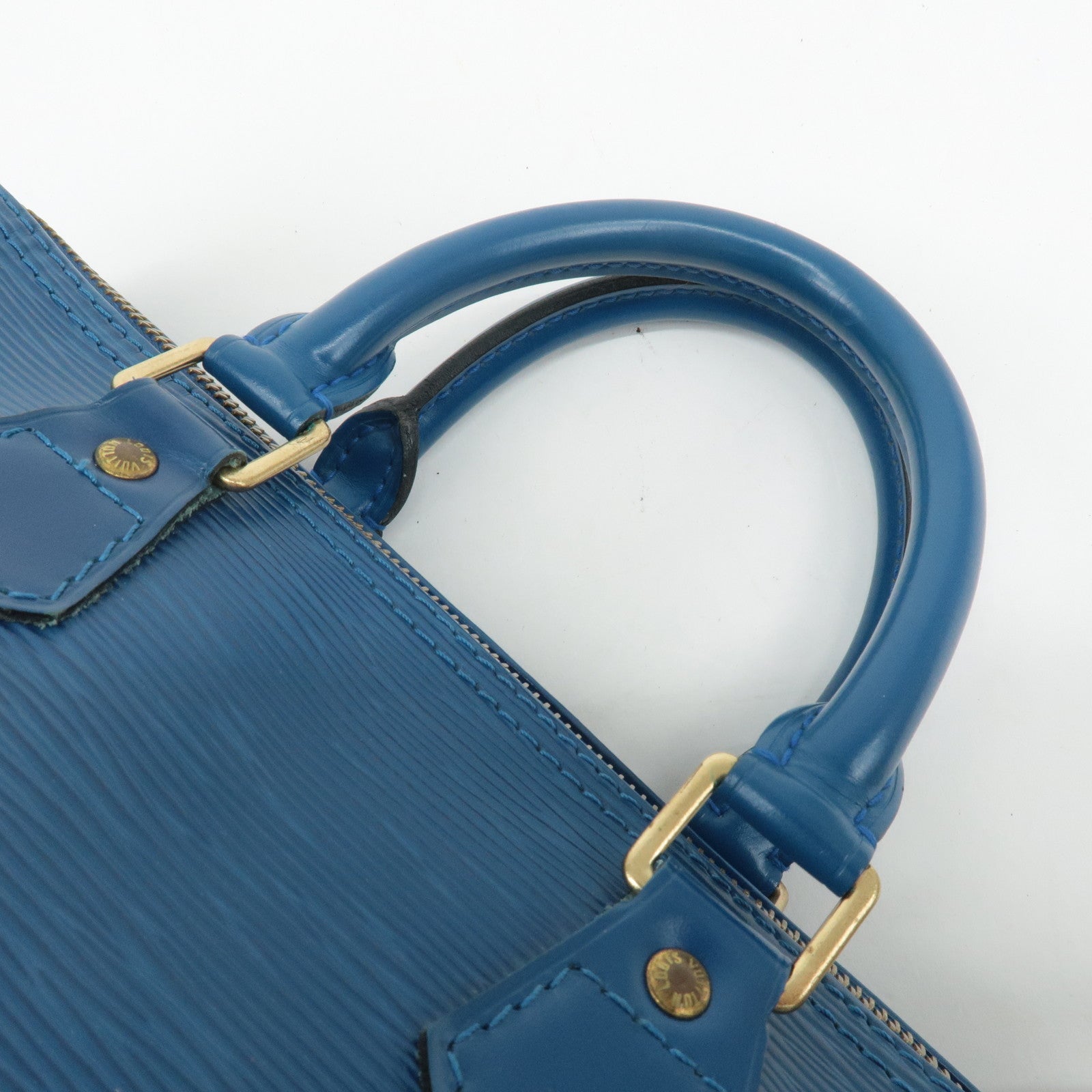 Louis Vuitton Epi Speedy 25 Hand Bag Boston Bag Blue M43015