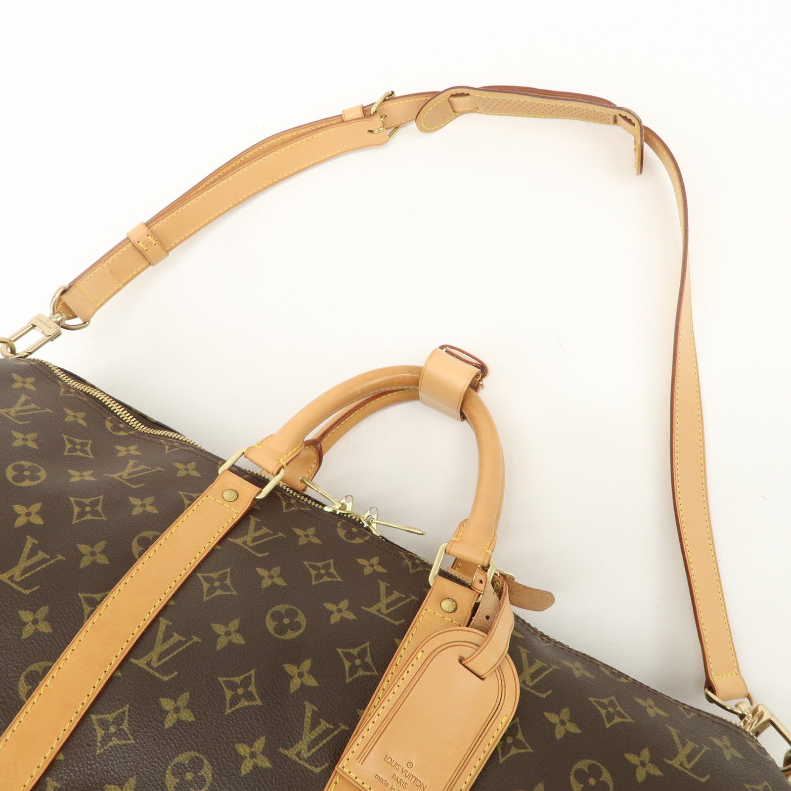 Louis Vuitton Monogram Keep All Bandouliere 50 Boston Bag M41416 Used