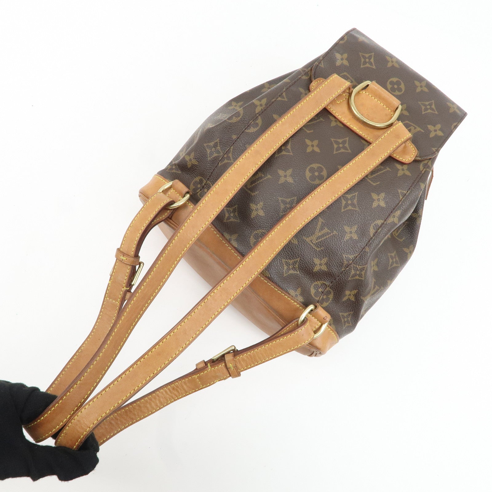 Louis Vuitton Monogram Montsouris MM Back Pack Bag M51136