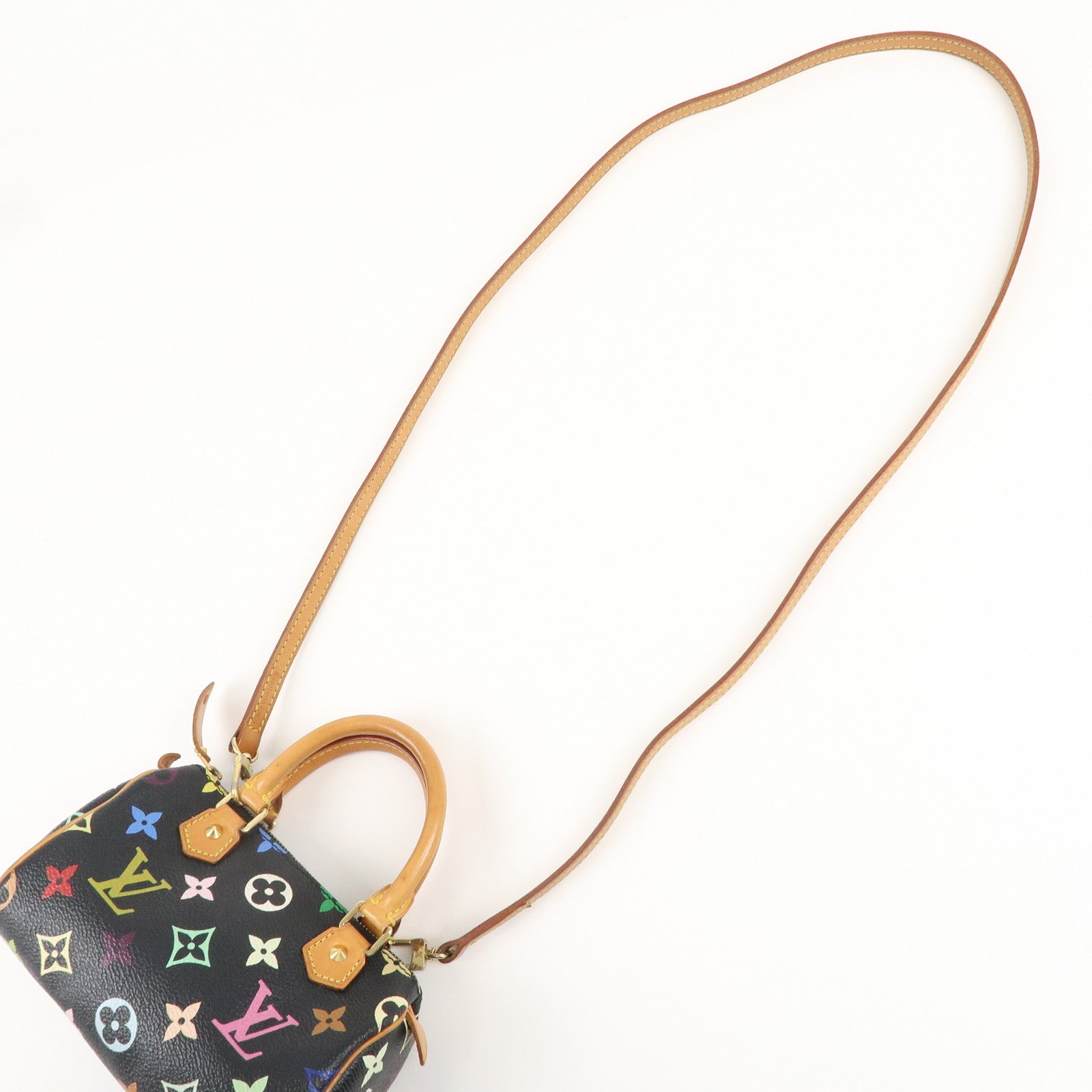 Louis Vuitton Monogram Multicolor Mini Speedy&Strap M92644 J00145