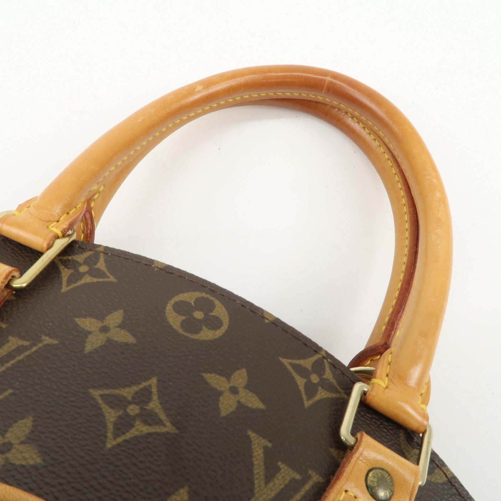 Louis Vuitton Monogram Ellipse MM Hand Bag Brown M51126 Used