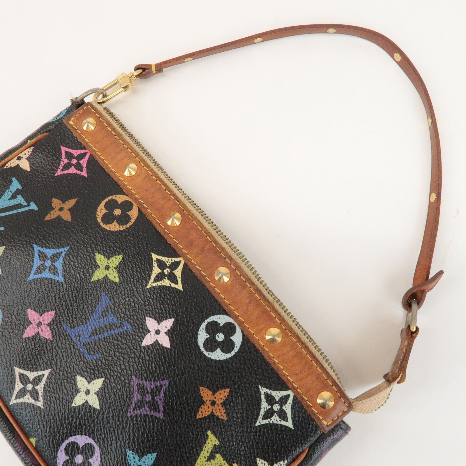 Louis Vuitton Monogram MultiColor Pochette Accessoires Noir M92648 Used