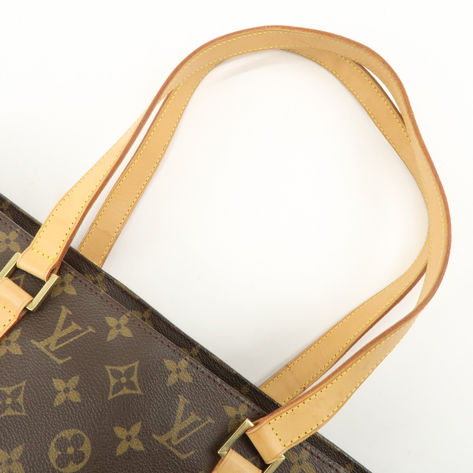 Louis Vuitton Monogram Luco Tote Bag Hand Bag Brown M51155 Used