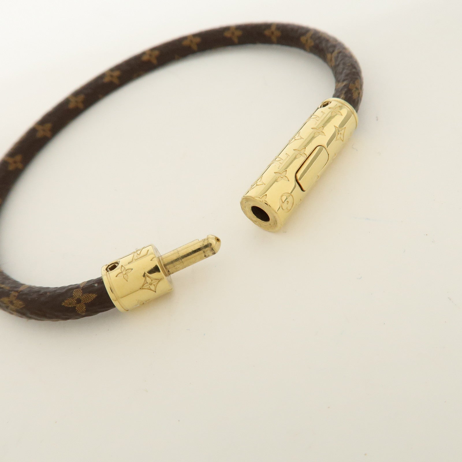 Louis Vuitton Monogram Bracelet LV Confidential Brown M8274F Used