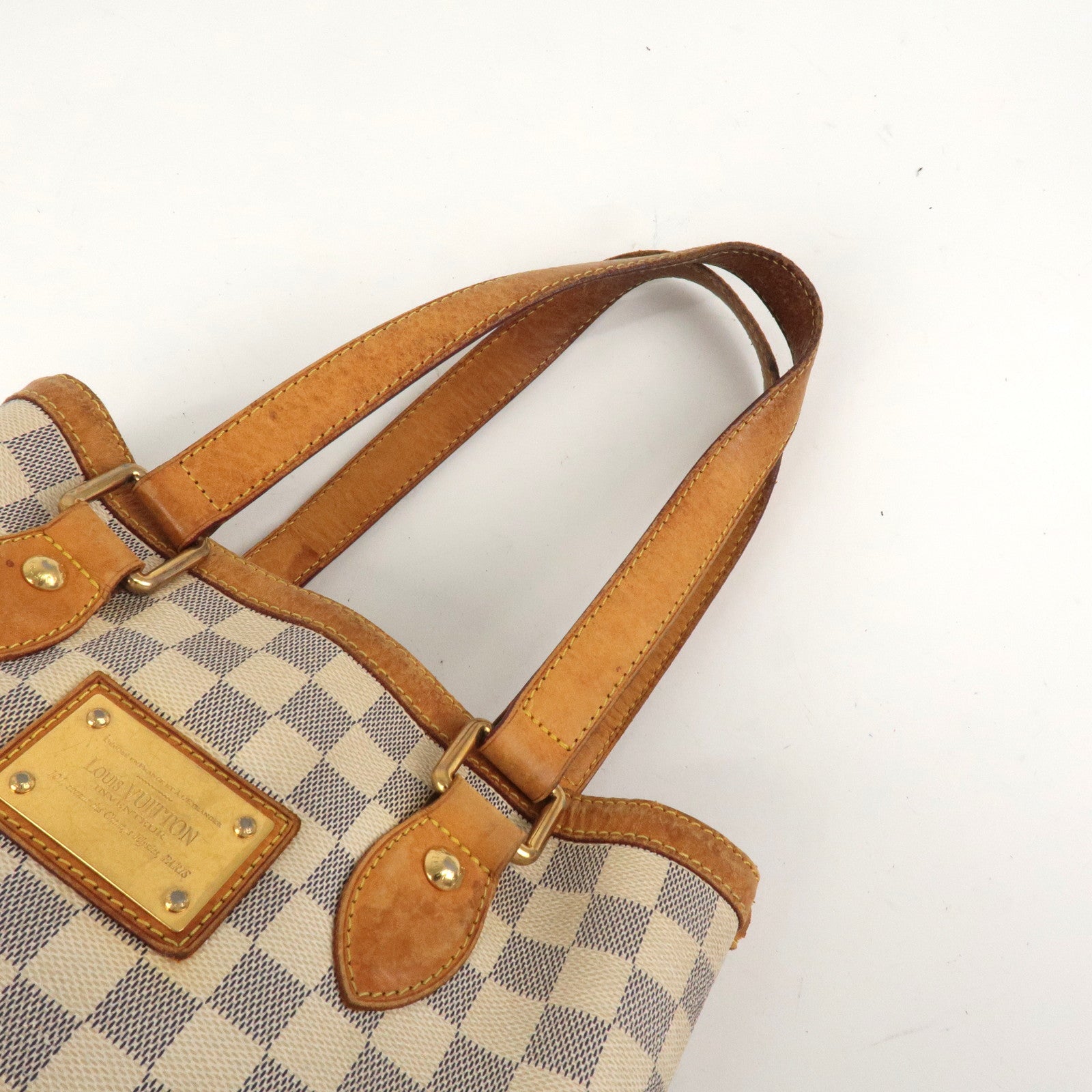 Louis Vuitton Damier Azur Hampstead PM Hand Bag N51207