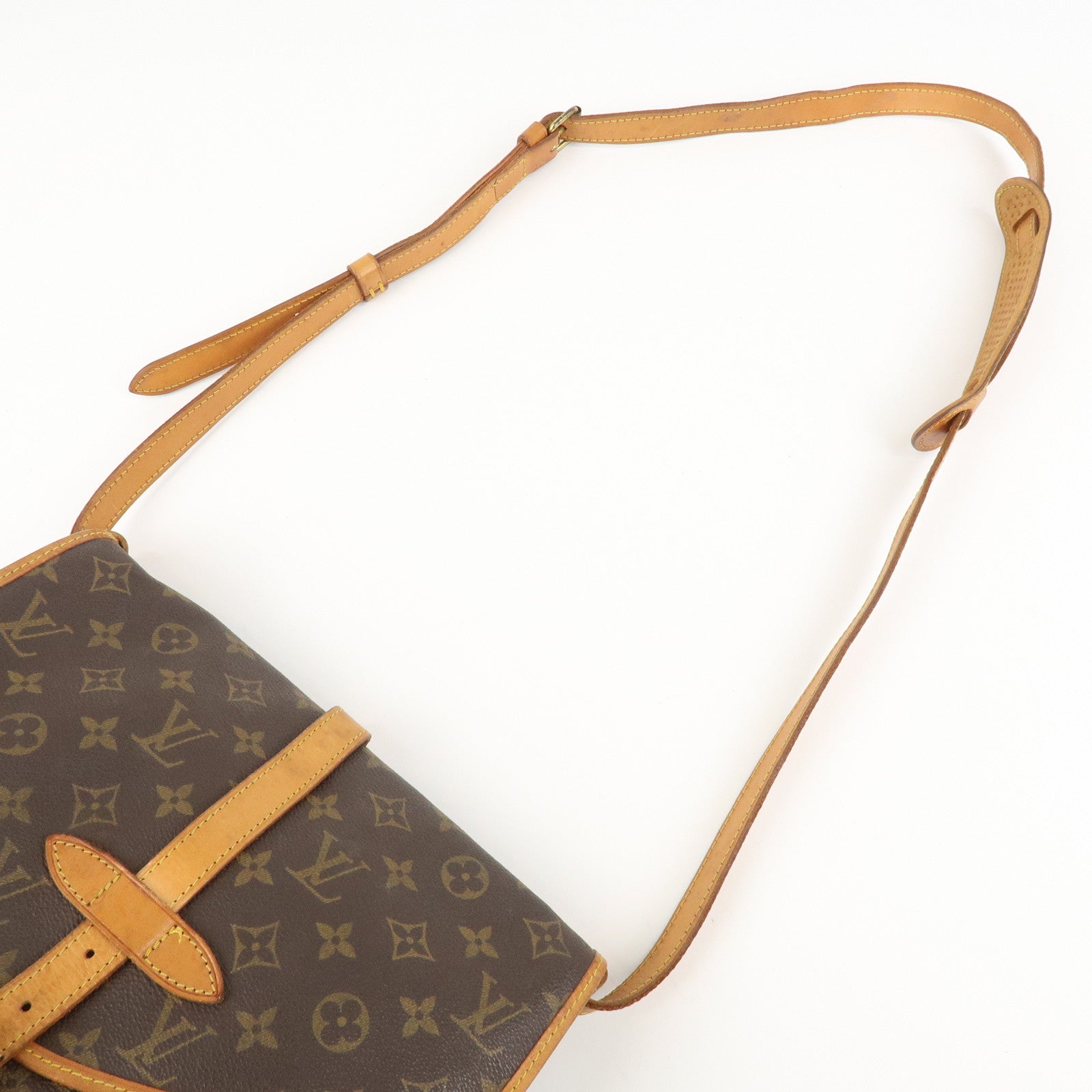 Louis Vuitton Monogram Saumur 30 Shoulder Bag Brown M42256 Bag Used