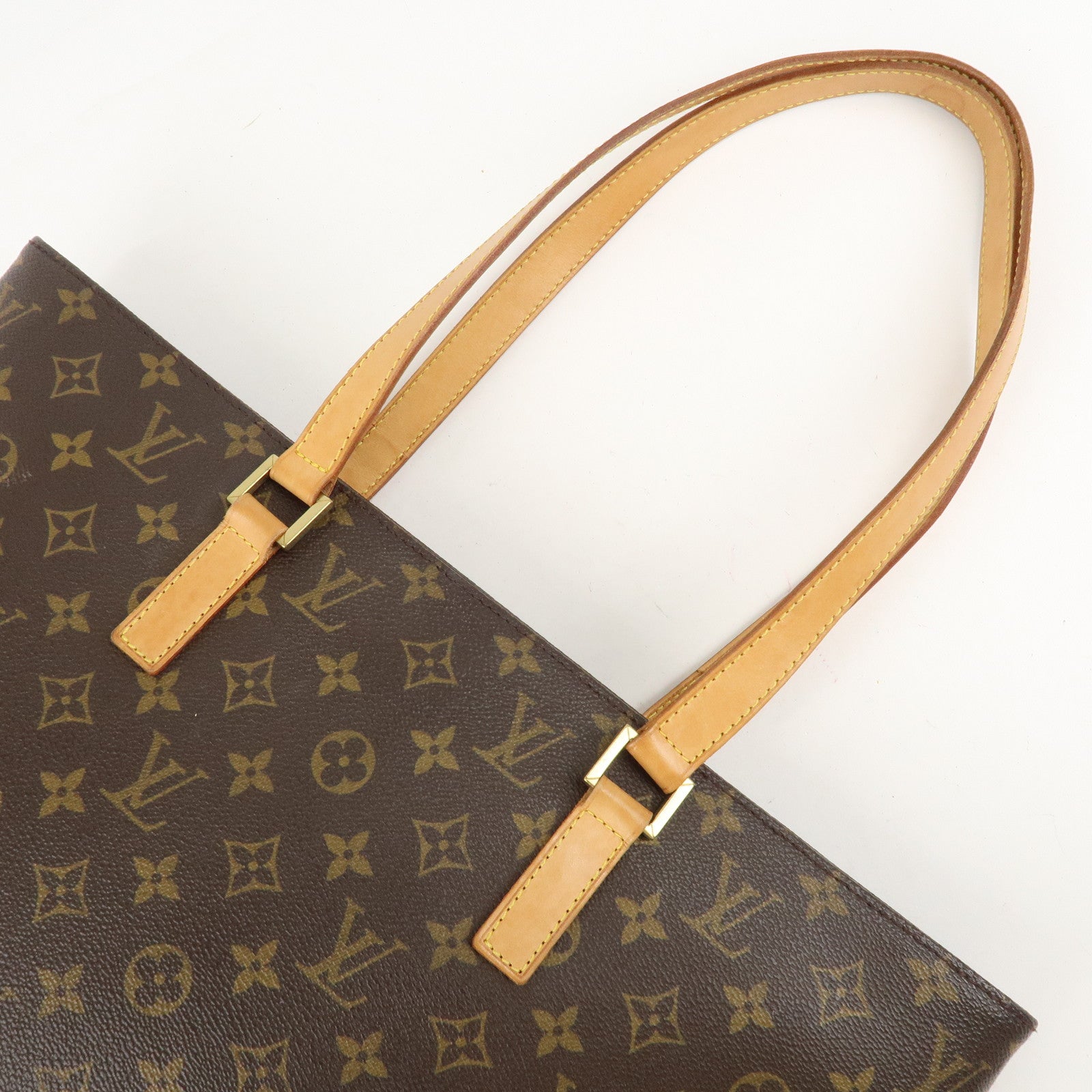 Louis Vuitton Monogram Luco Tote Bag Hand Bag Brown M51155 Used