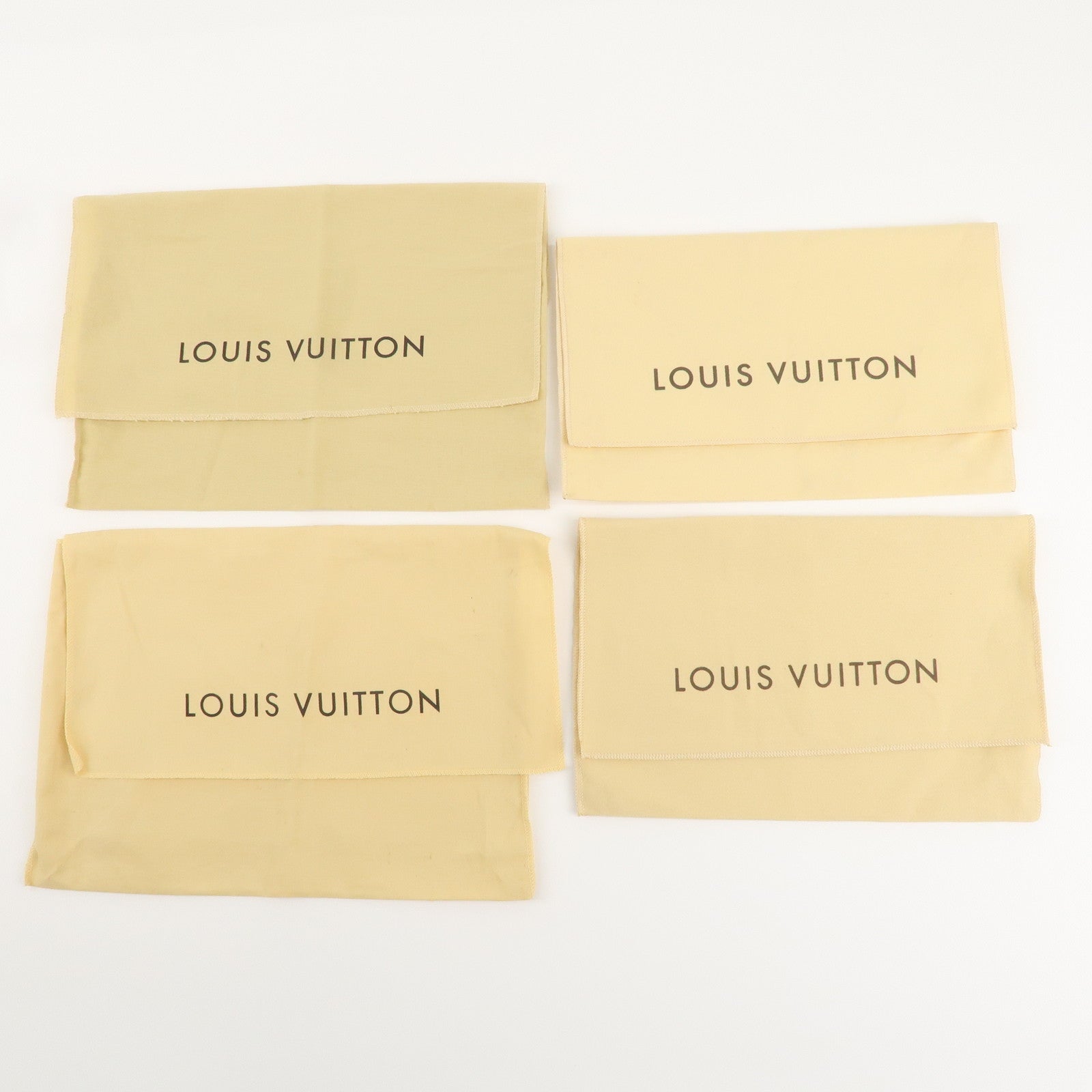 Louis Vuitton Set of 15 Dust Bag Storage Bag Flap Beige